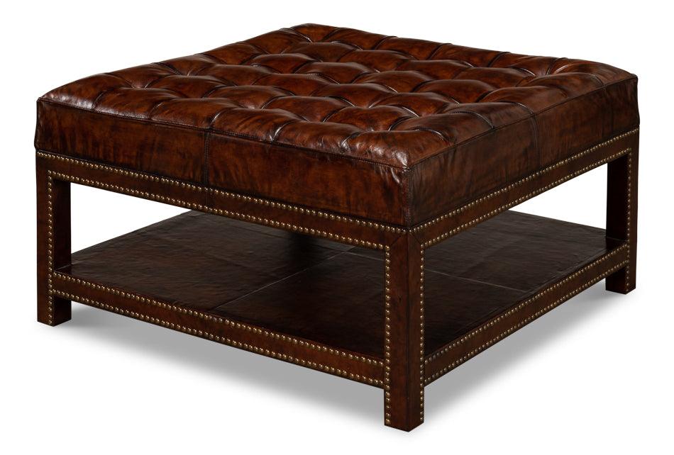 Vintage Tufted Ottoman - Remutear