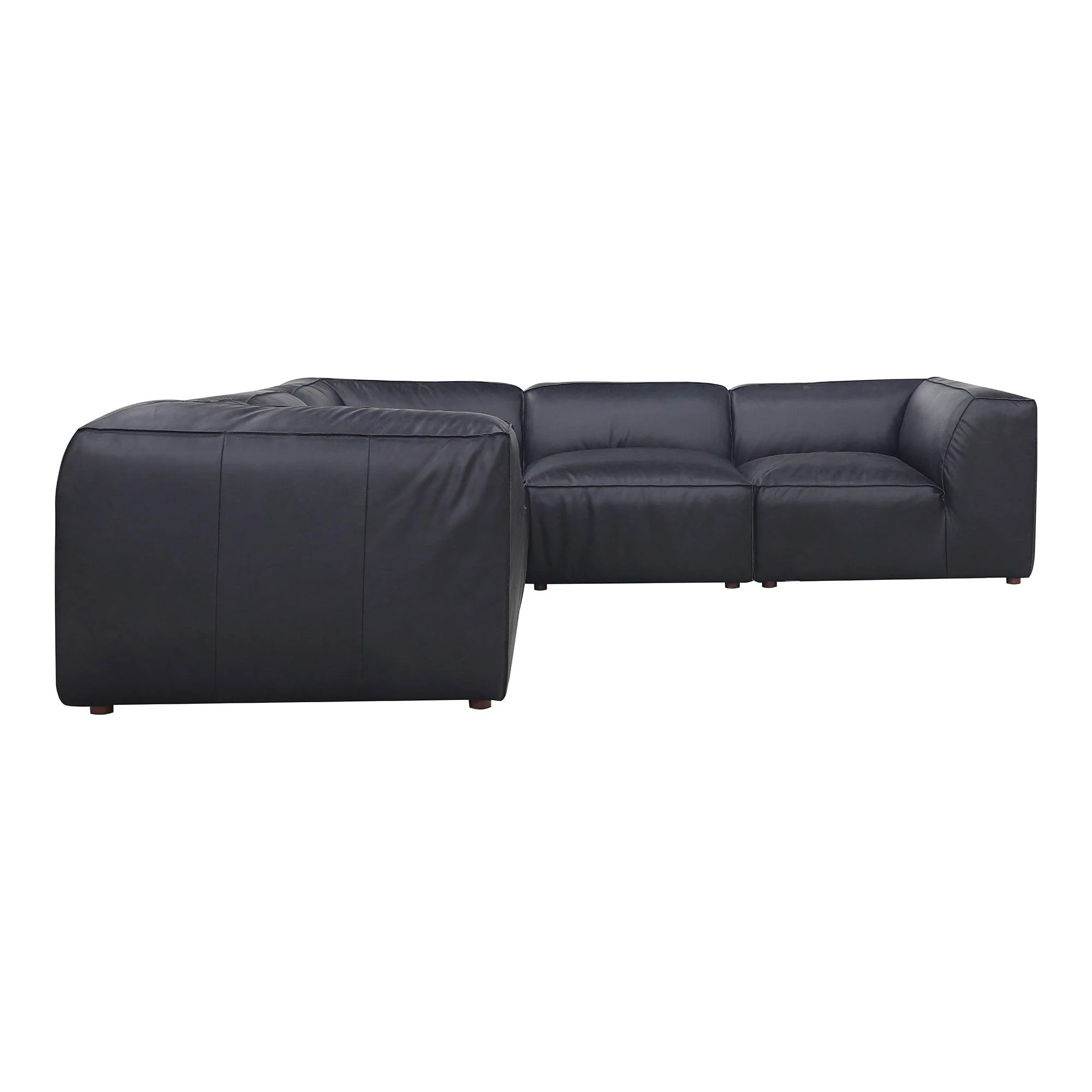 Form Dream Modular Sectional Vantage Black Leather - Remutear