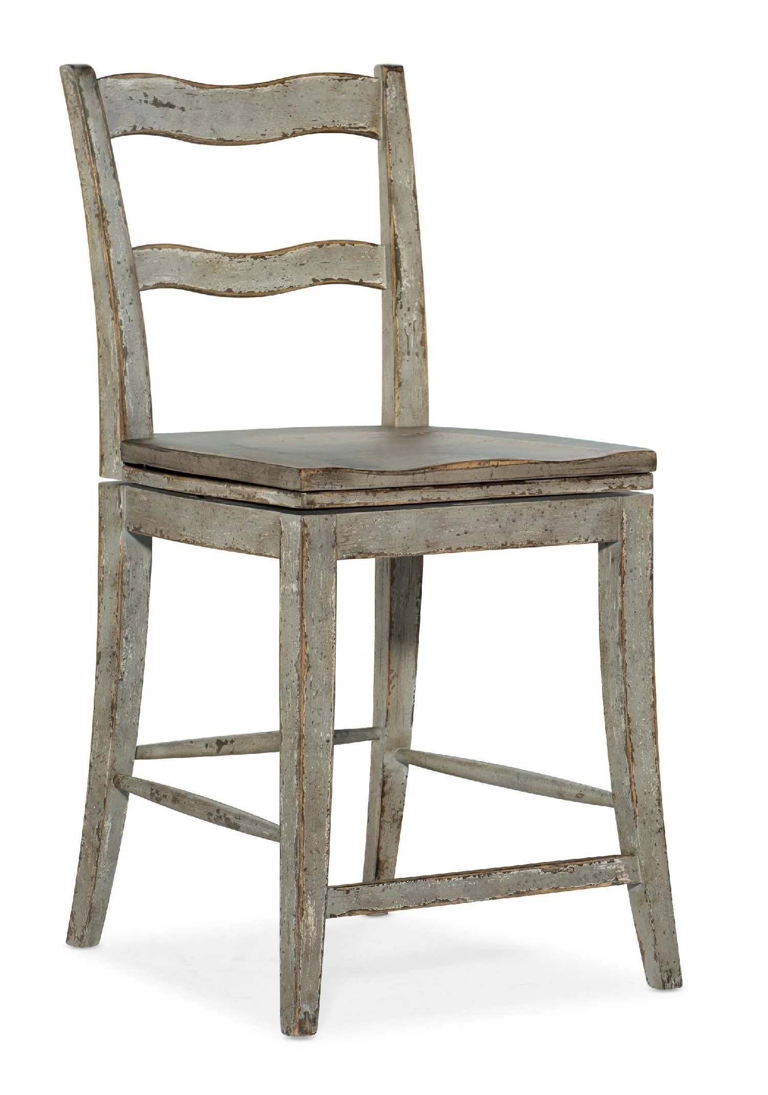 Alfresco La Riva Ladder Back Swivel Counter Stool - Set of 2 - Remutear