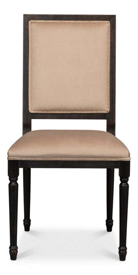 Square Back Side Chair Nero Toffee - Set of 2 - Remutear