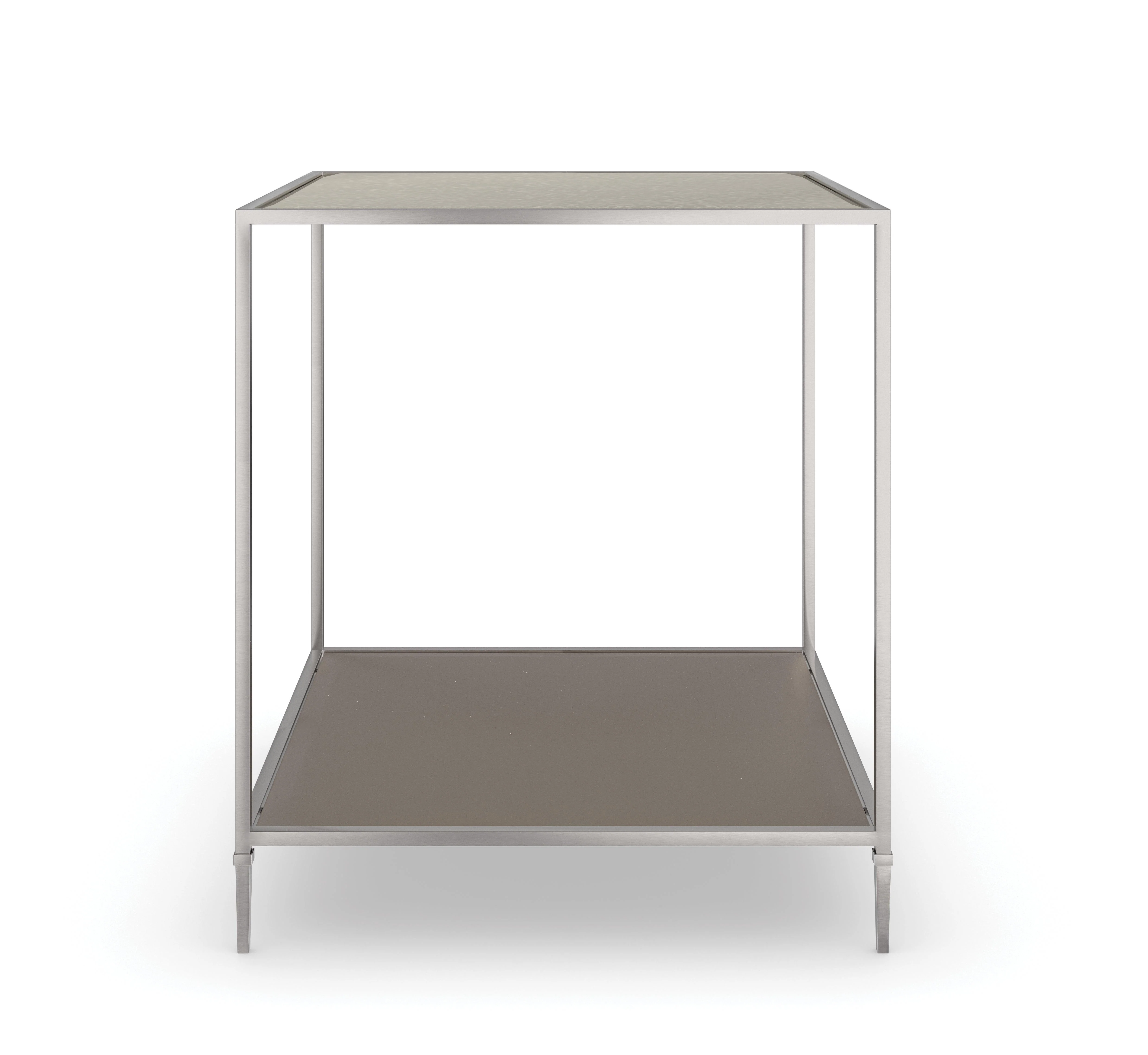 Classic Shimmer Square End Table - Remutear