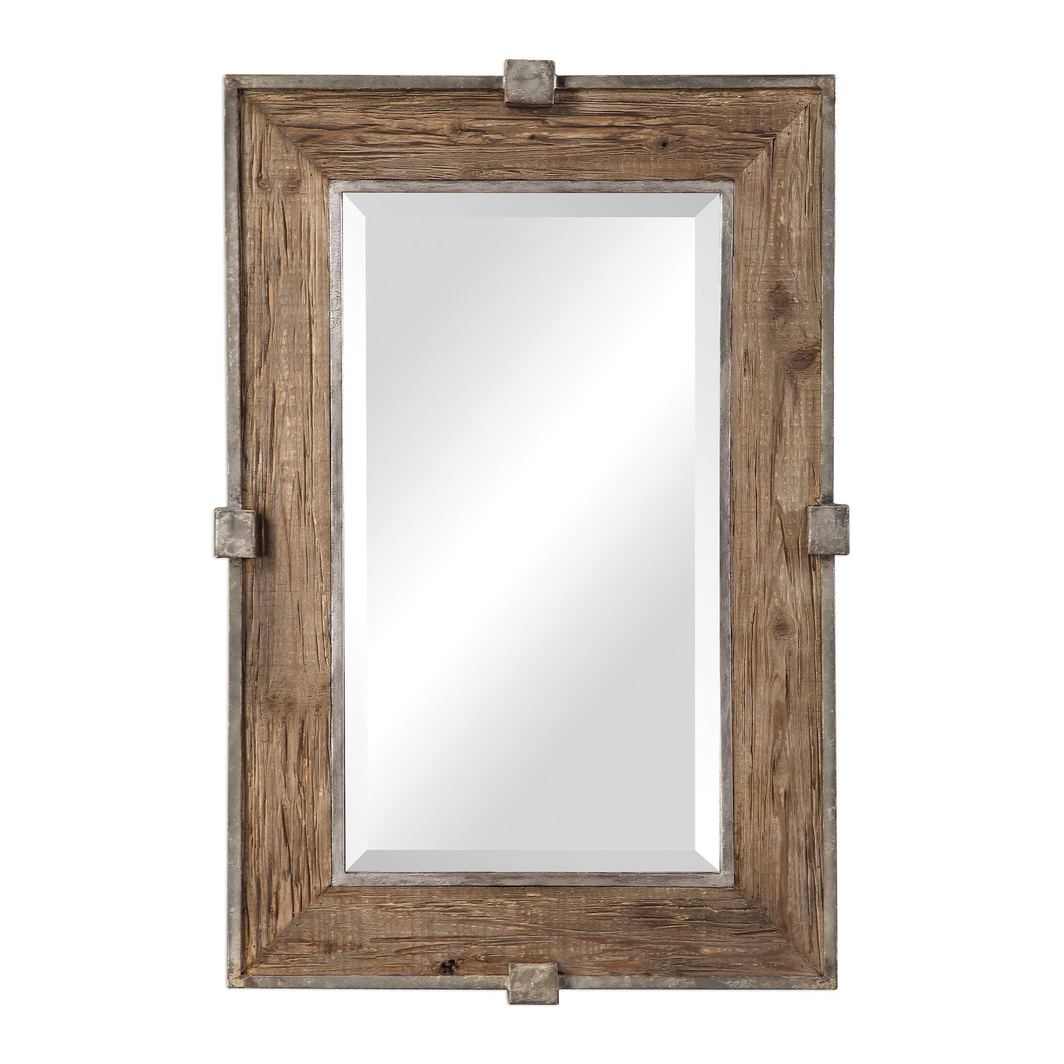 SIRINGO WEATHERED WOOD MIRROR - Remutear