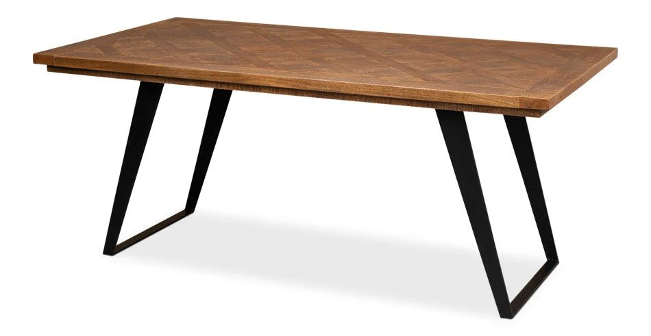 Paige Parquet Top Dining Table - Remutear