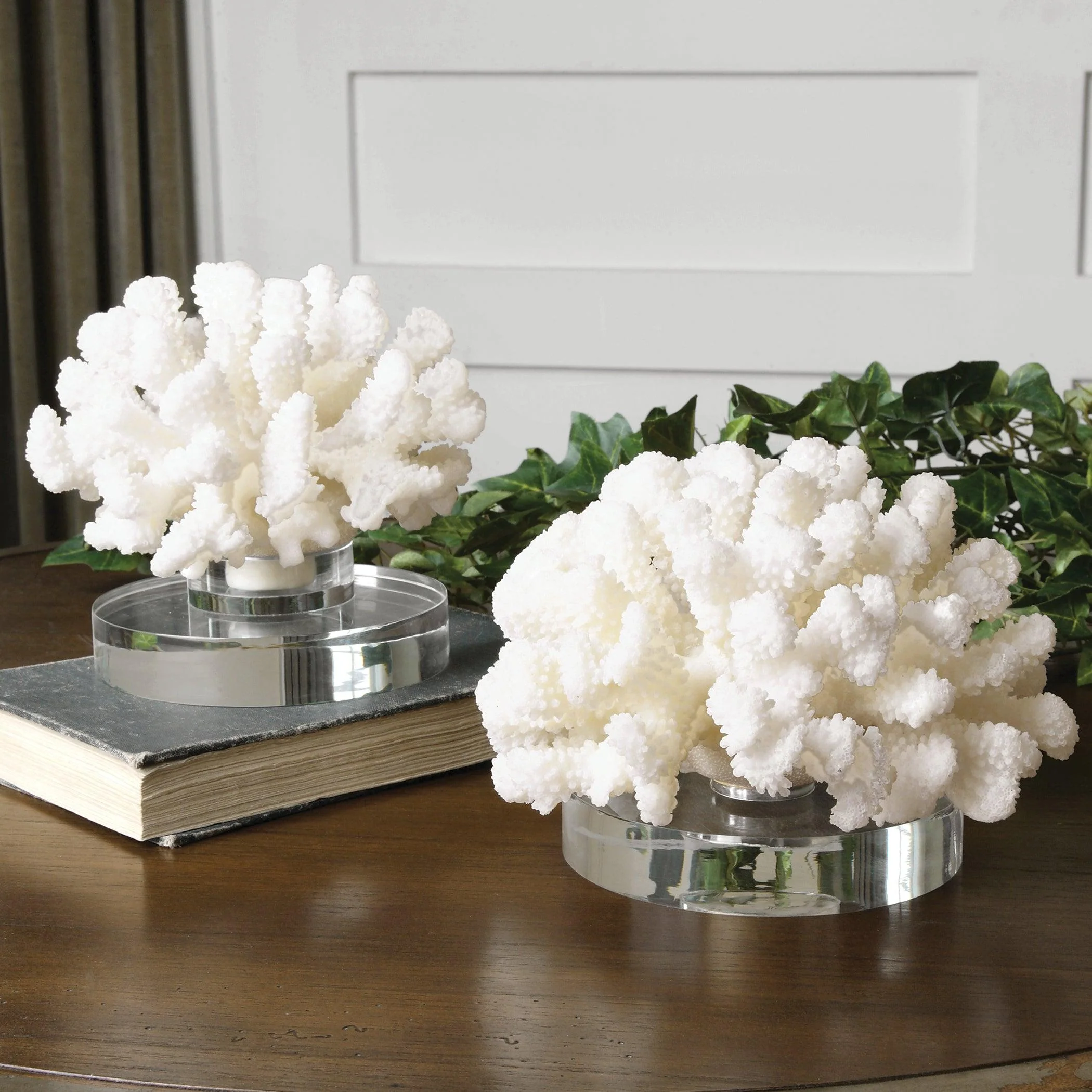 HARD CORAL SCULPTURES, SET OF 2 - Remutear