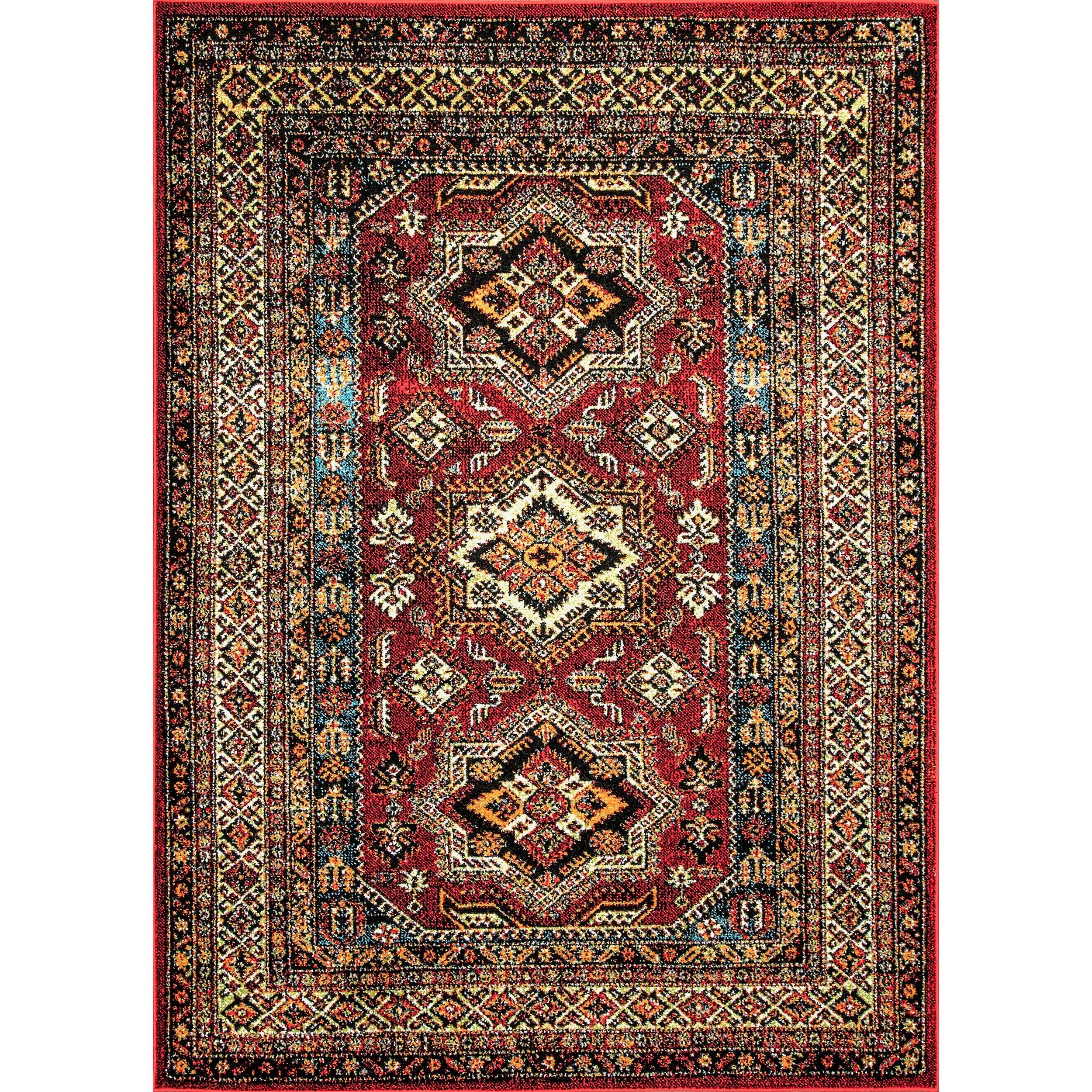 Indoor/Outdoor Transitional Medieval Randy Area Rug - Remutear