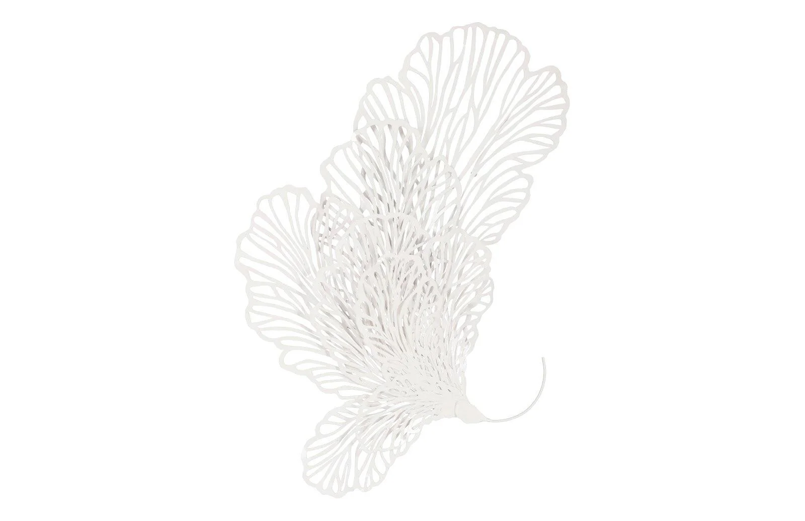 Butterfly Wall Art, White, LG - Remutear