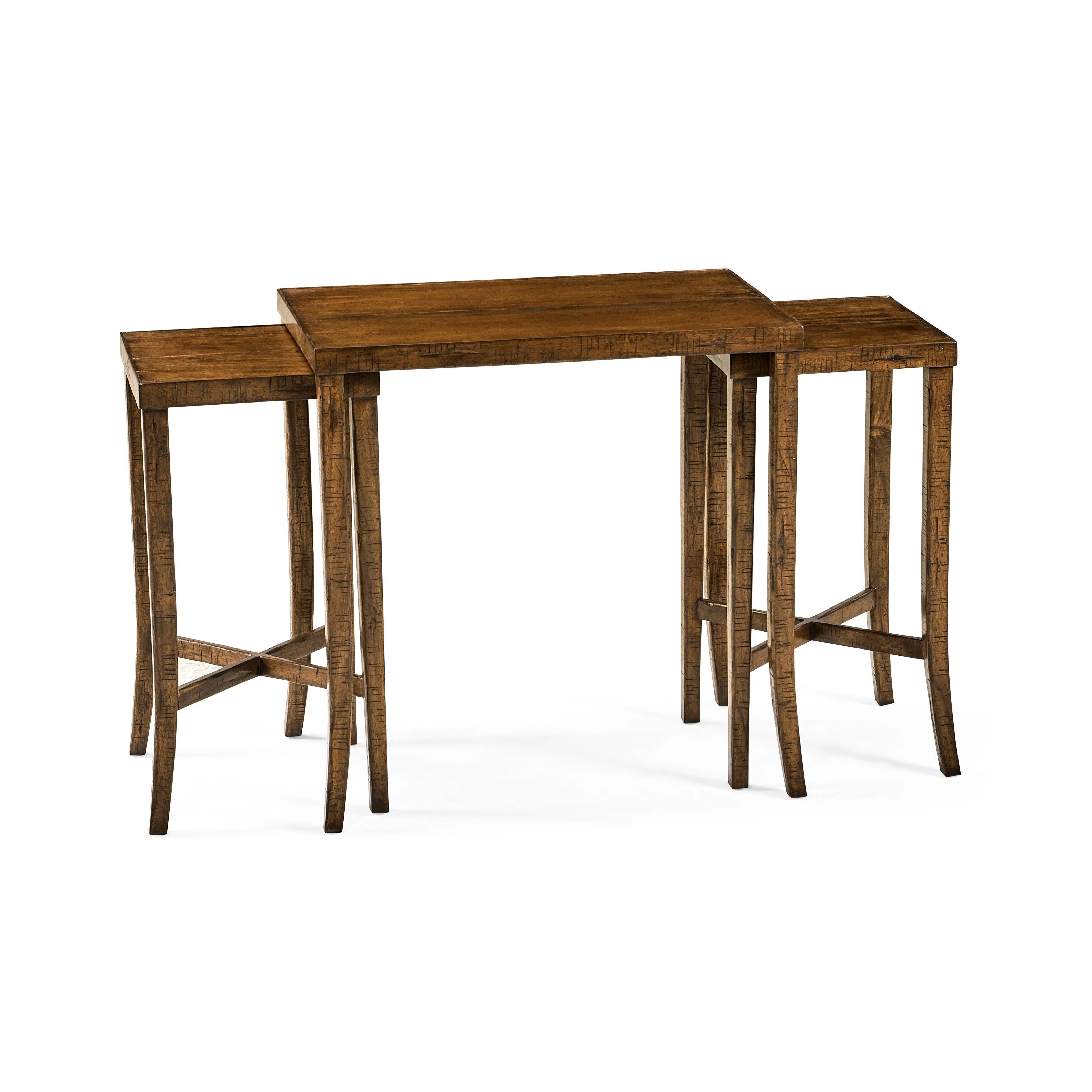 Casual Accents Country Walnut Nested Cocktail Table - Remutear