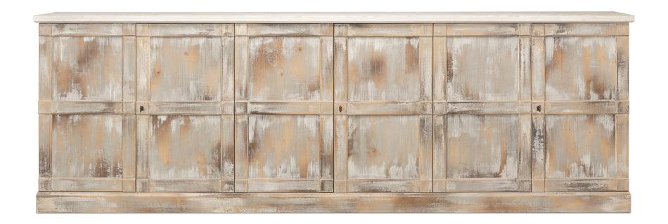 Luciana Wood Drs Buffet 112 Grey Stucco - Remutear
