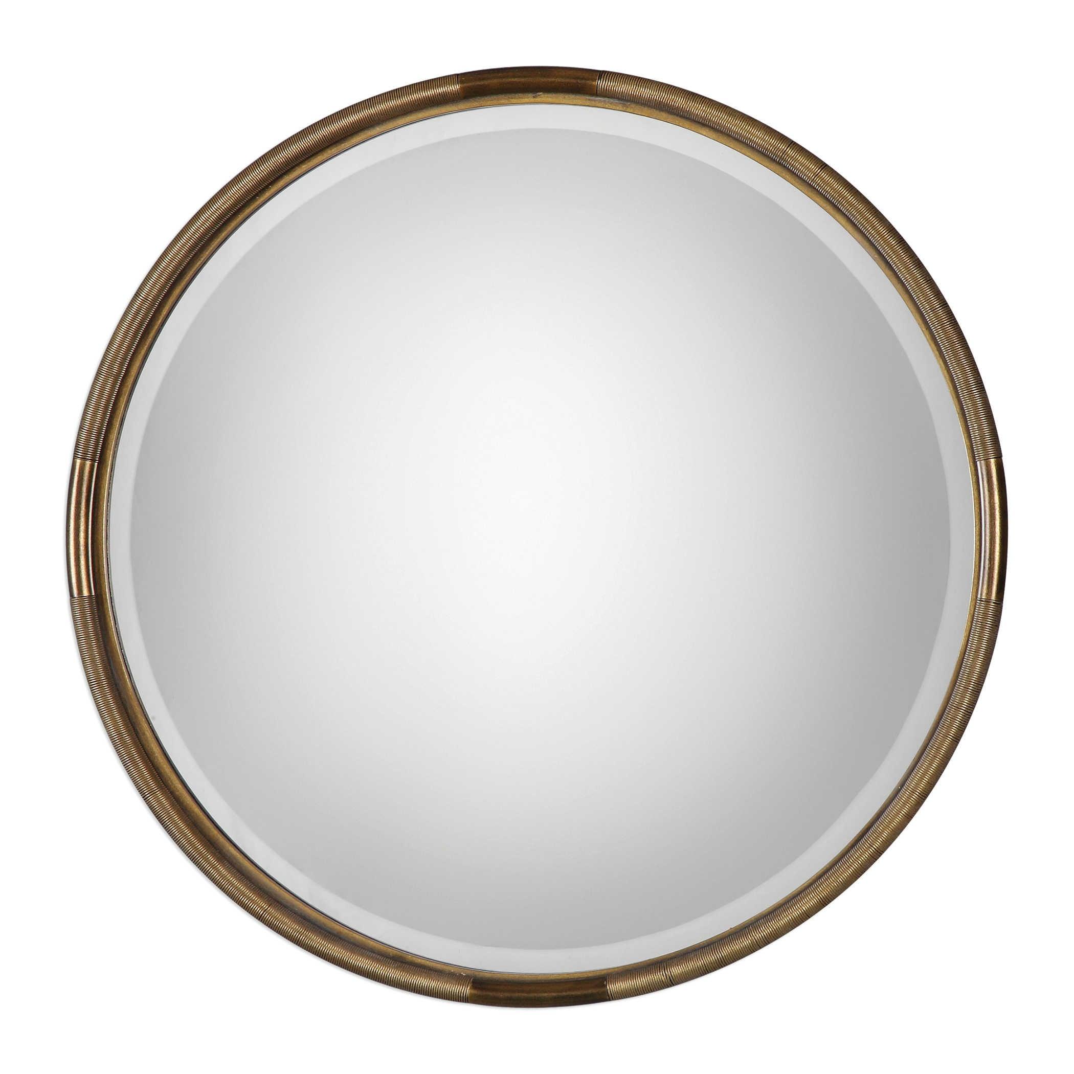 FINNICK IRON COIL ROUND MIRROR - Remutear