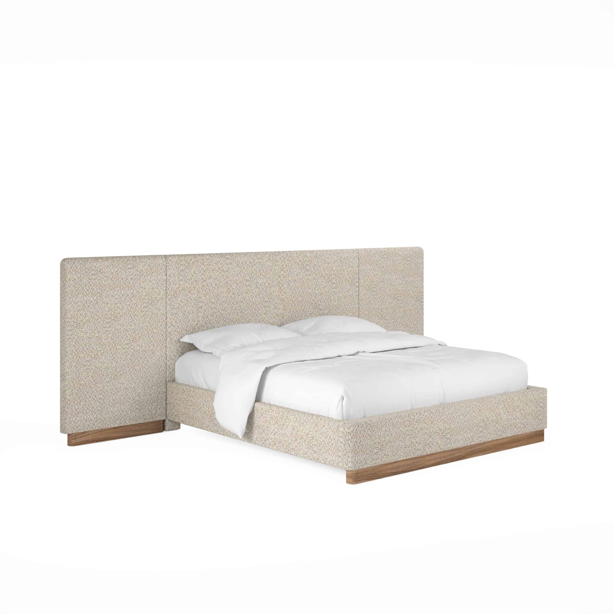 Portico Upholstered Bed with End Panel - Remutear