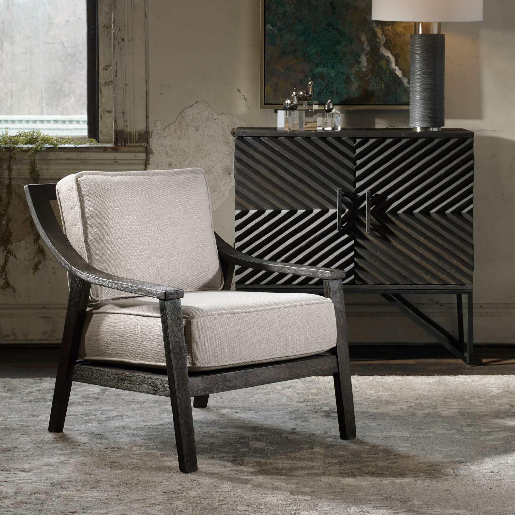 Lyle Beige Accent Chair - Remutear