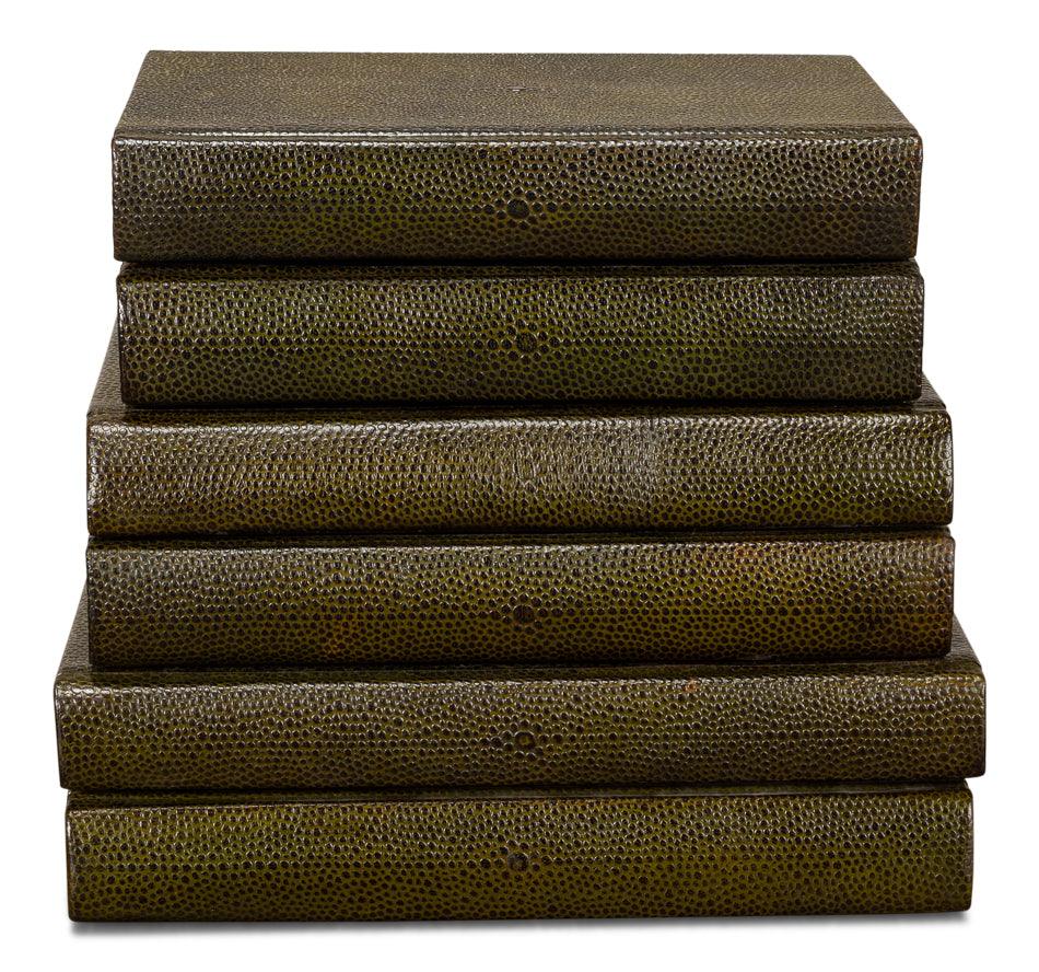 Shagreen Books - Set Of 12 - Leaf - Remutear