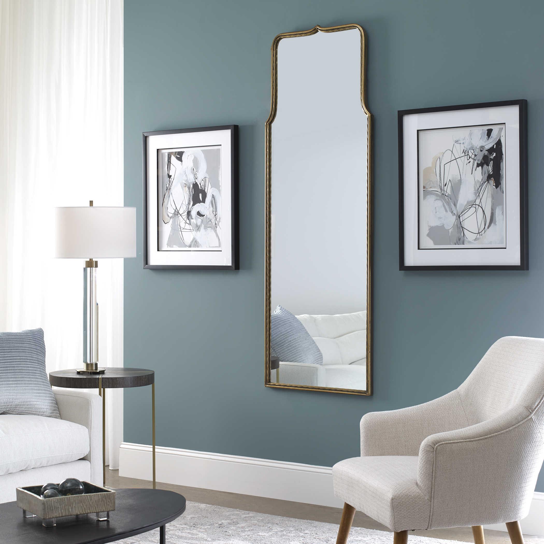 ADELASIA ANTIQUED GOLD MIRROR - Remutear