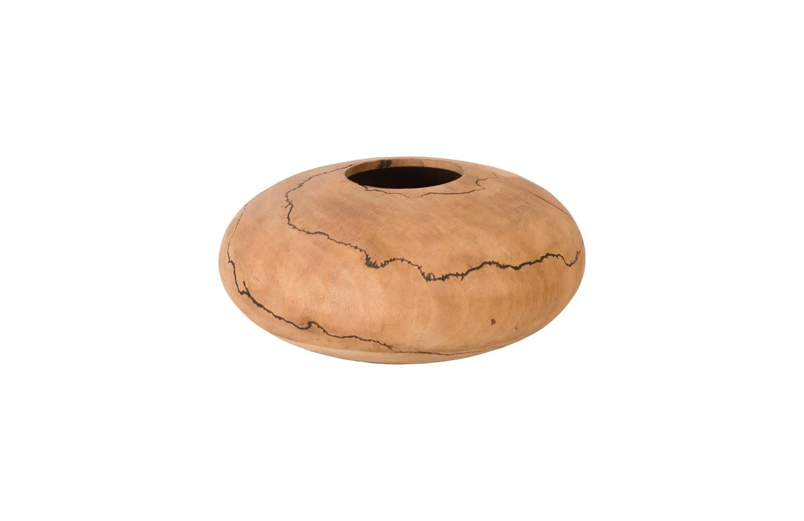 Lightning Vase, Mango Wood, Low 13
