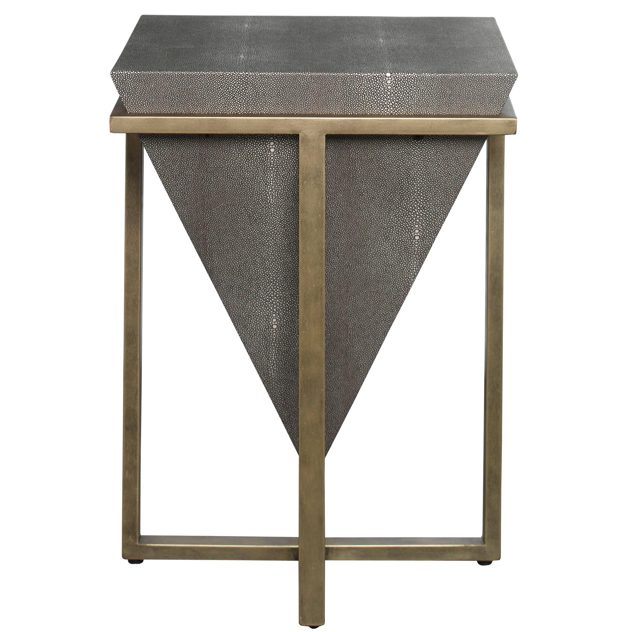 BERTRAND SHAGREEN ACCENT TABLE - Remutear