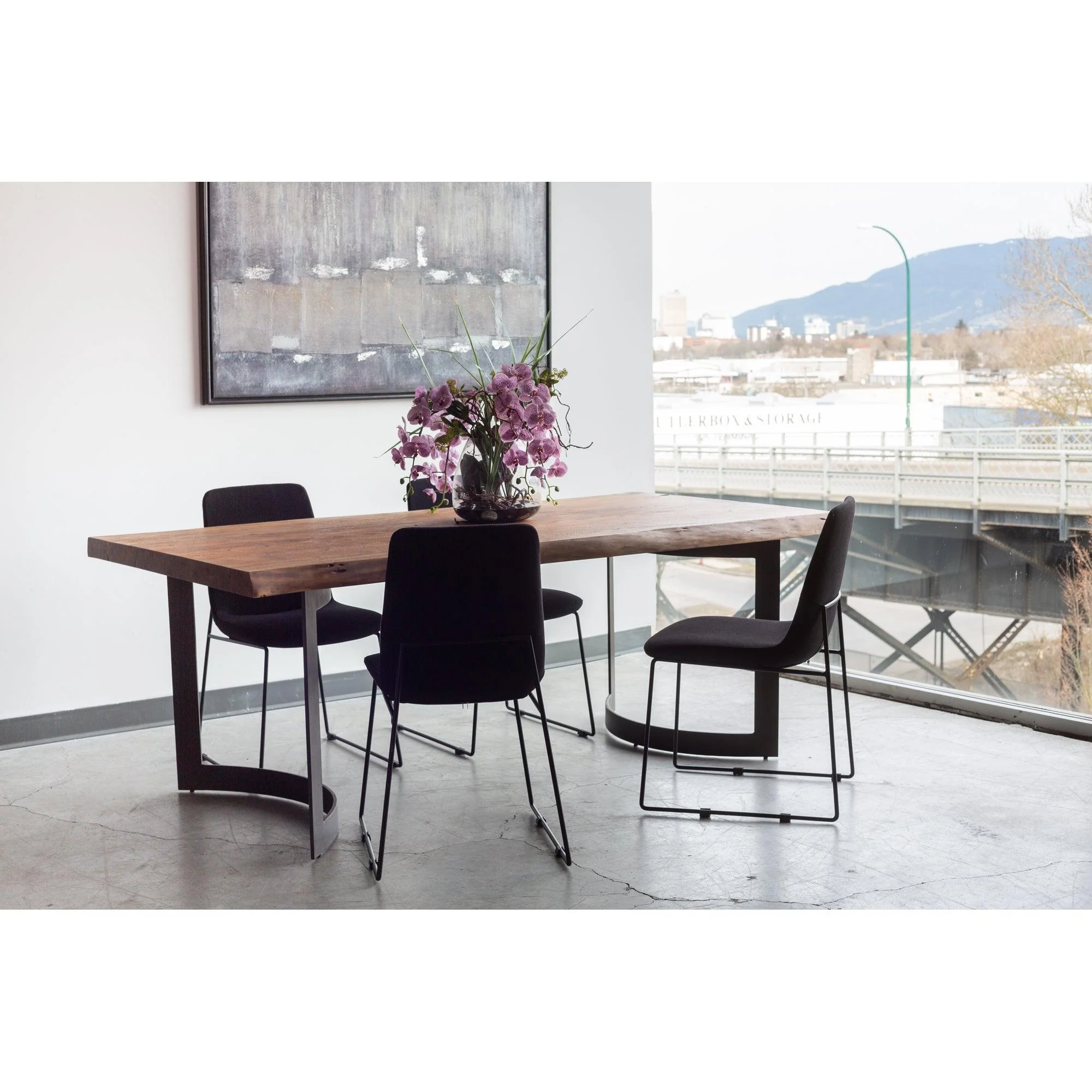 Bent Dining Table Extra Small Smoked - Remutear