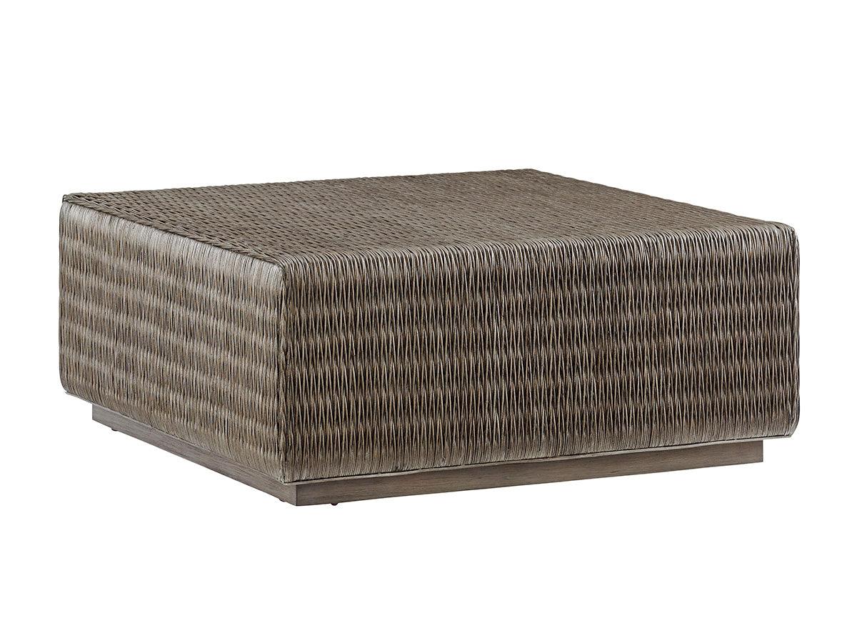 Cypress Point Seawatch Woven Cocktail Table - Remutear