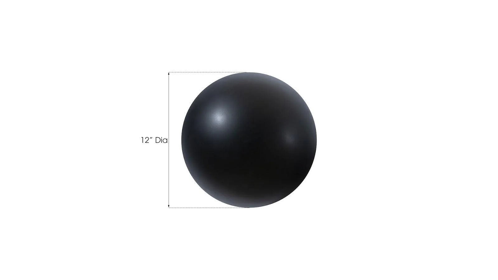 Ball on the Wall, Small, Matte Black - Remutear
