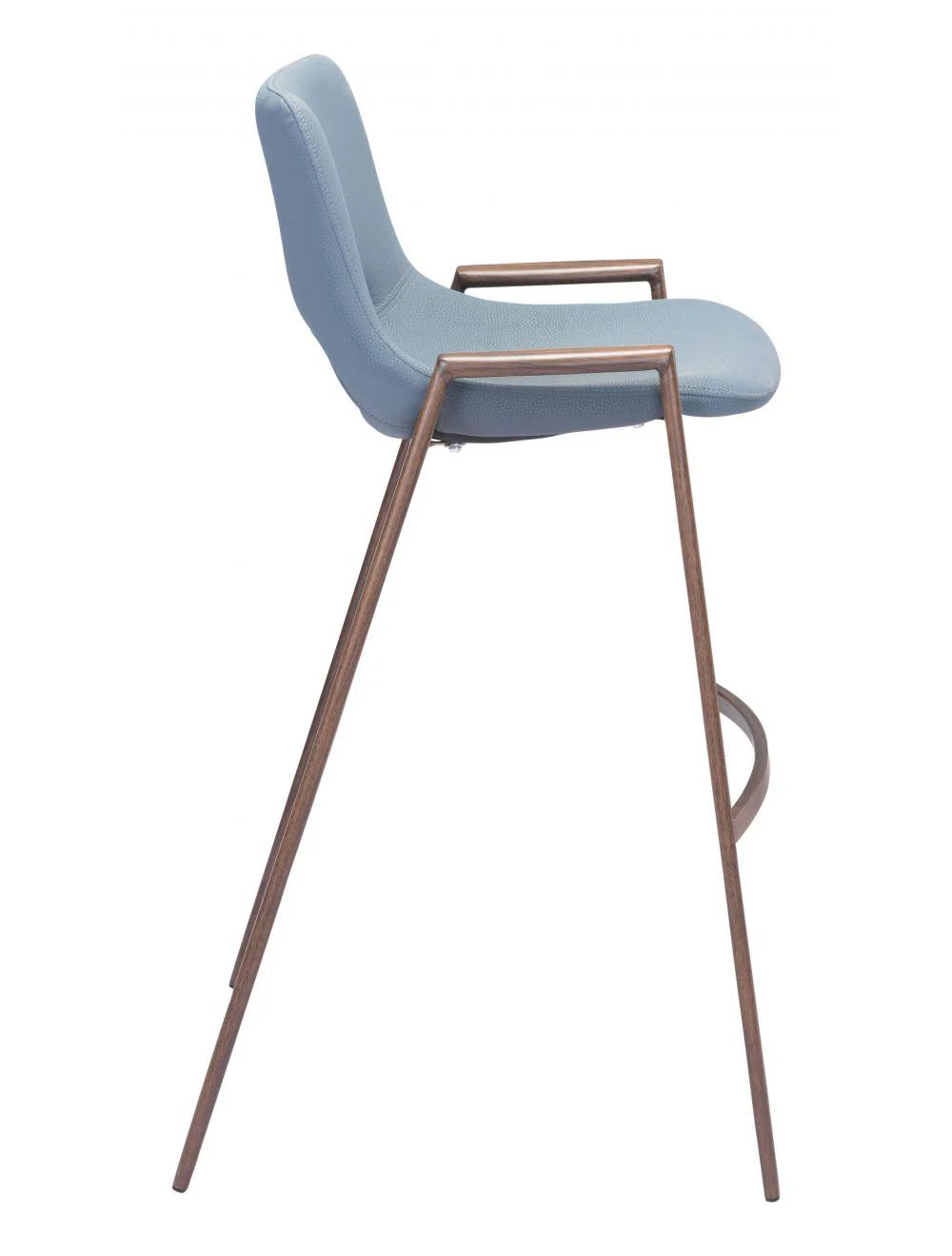 Desi Bar Chair (Set of 2) Gray & Walnut - Remutear