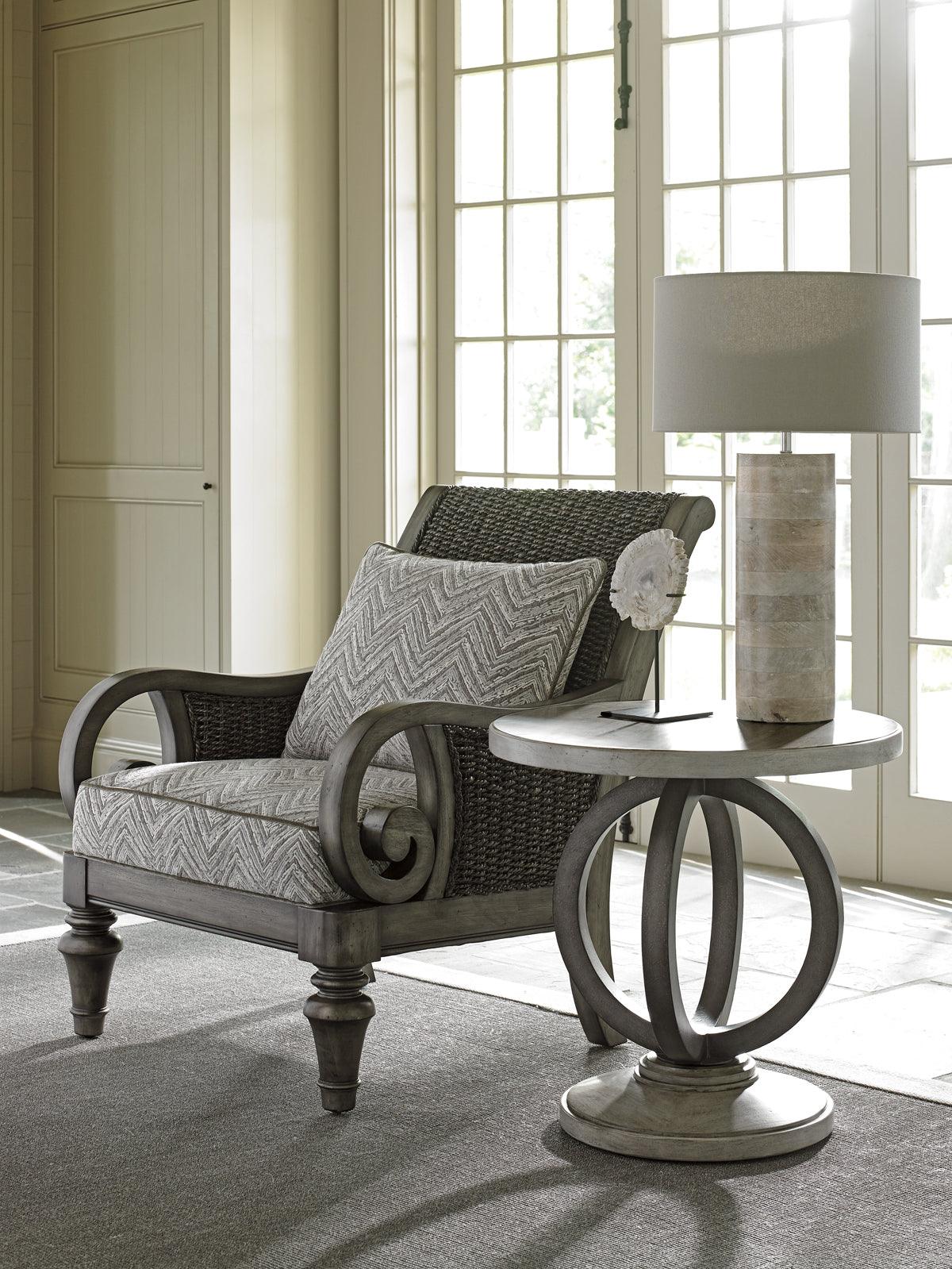 Oyster Bay Hewlett Round Side Table - Remutear