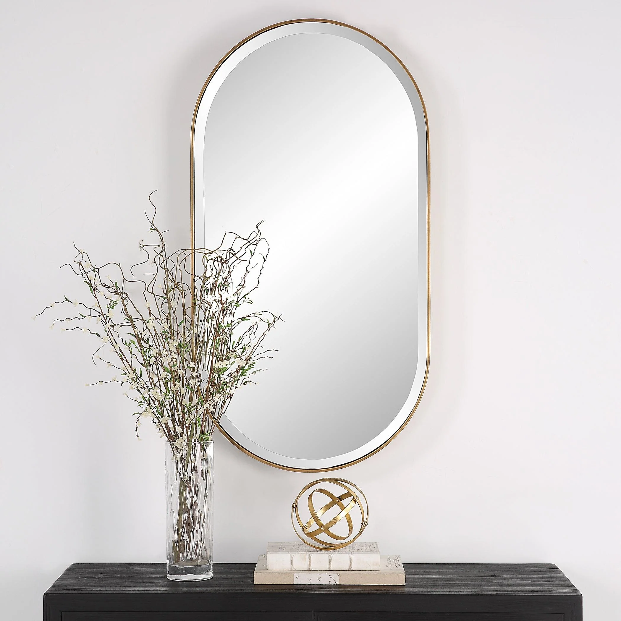 Lago Oval Gold Mirror - Remutear