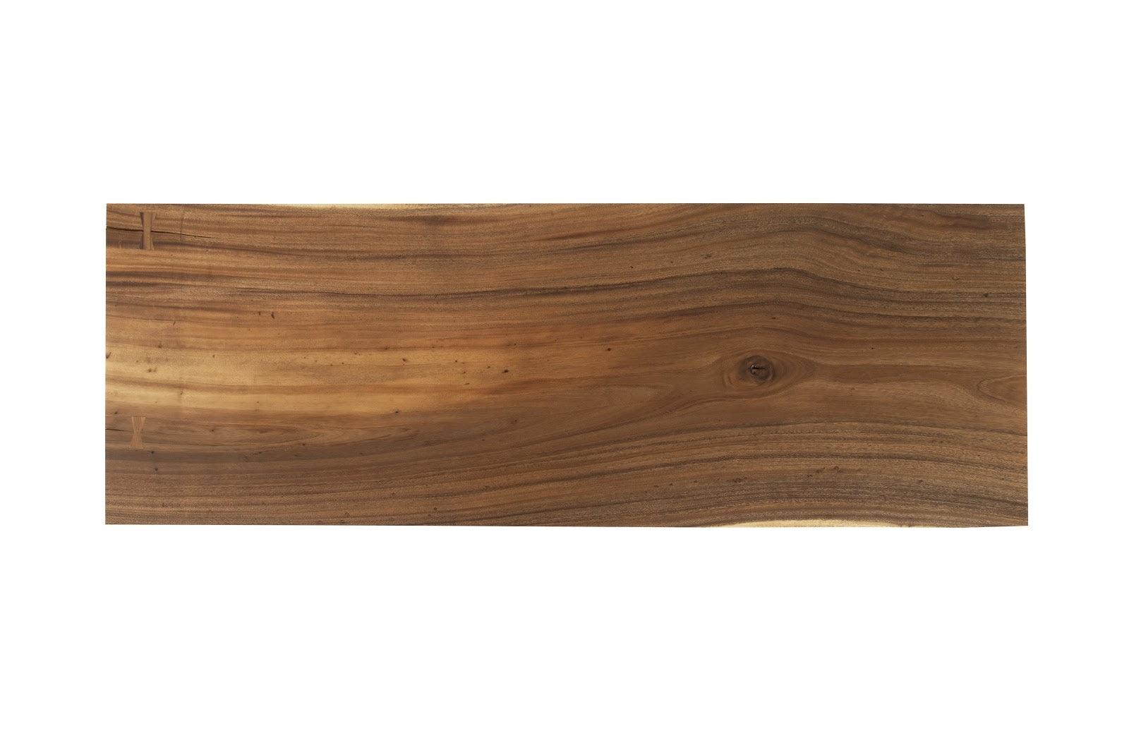 Tapered Wood Console, Black Metal Legs - Remutear