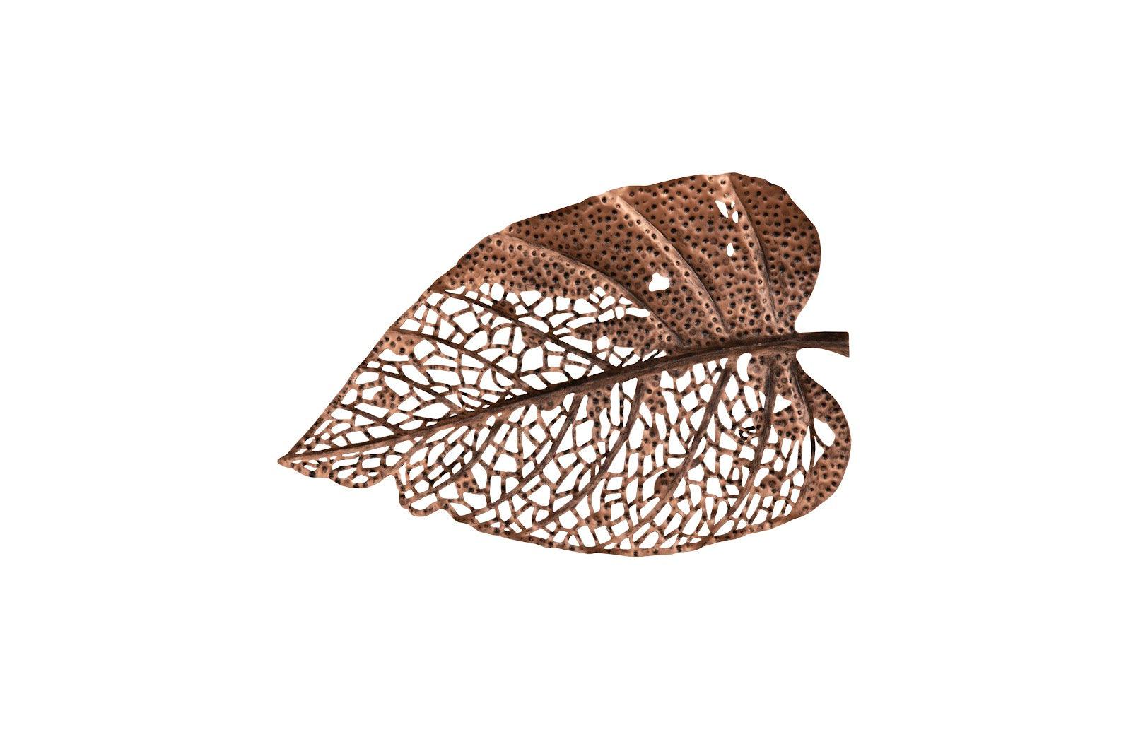 Birch Leaf Wall Art, Copper, SM - Remutear