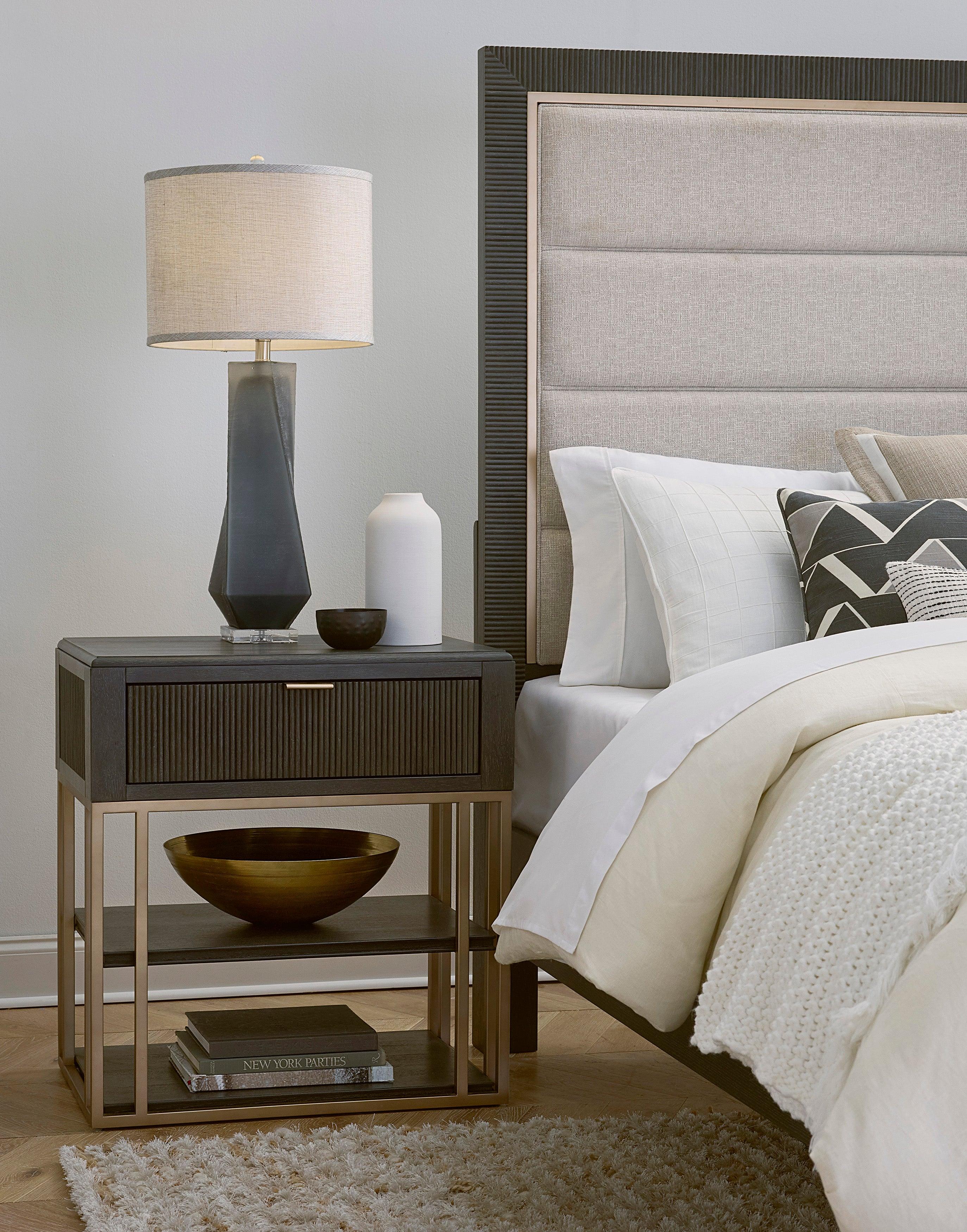West End Loft Accent Nightstand with Storage Drawer - Remutear