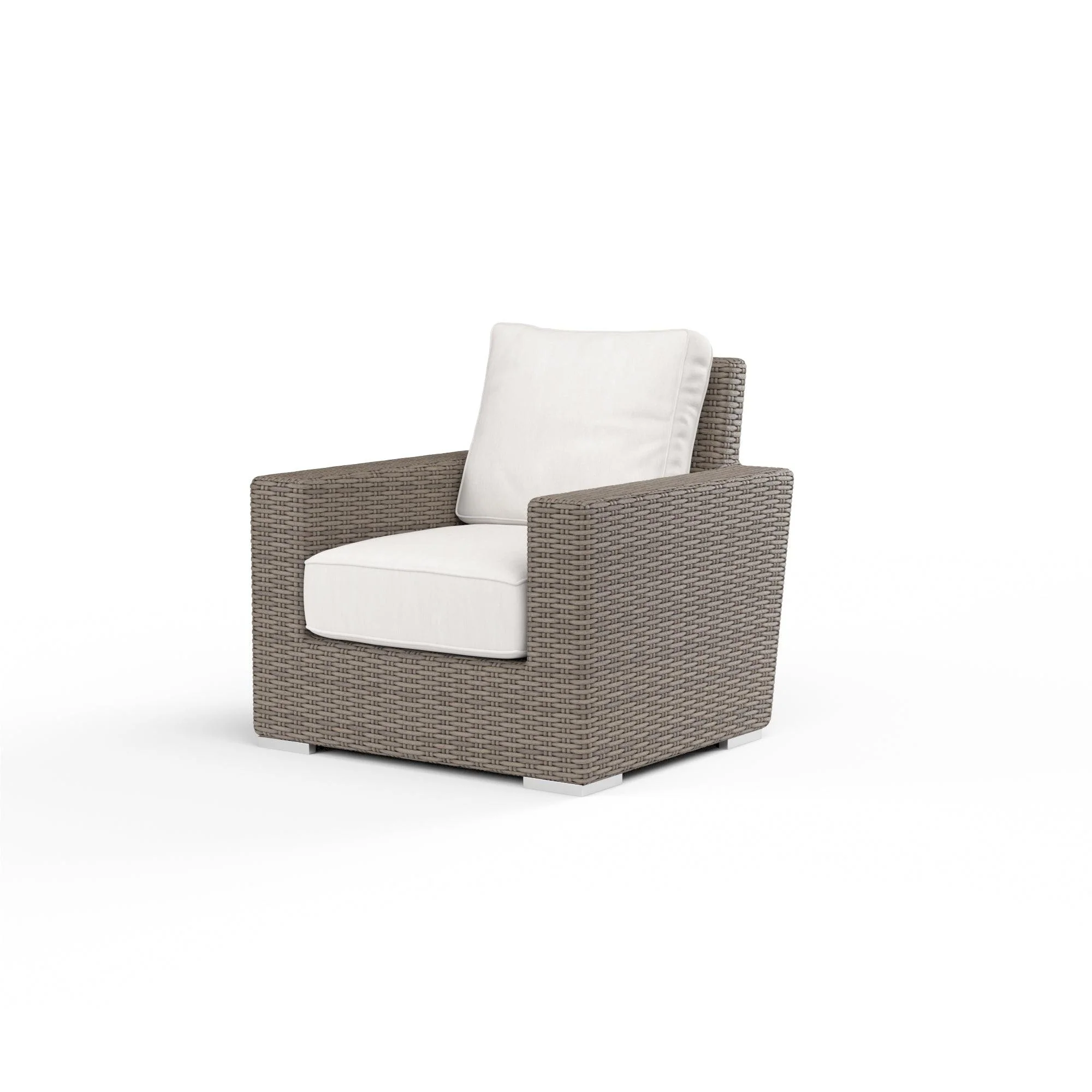 Coronado Club Chair in Canvas Flax w/ Self Welt - Remutear