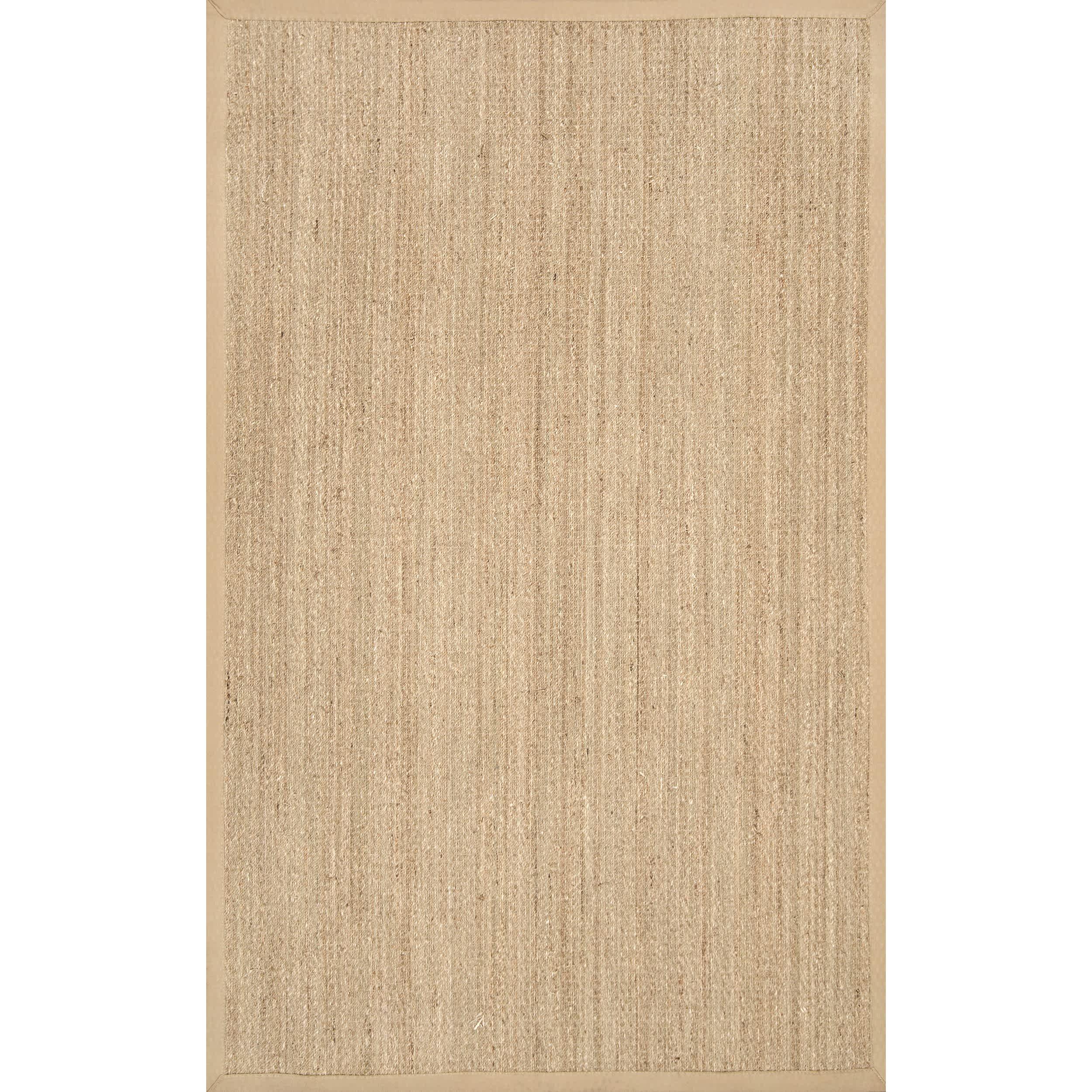 Elijah Seagrass with Border Area Rug - Remutear