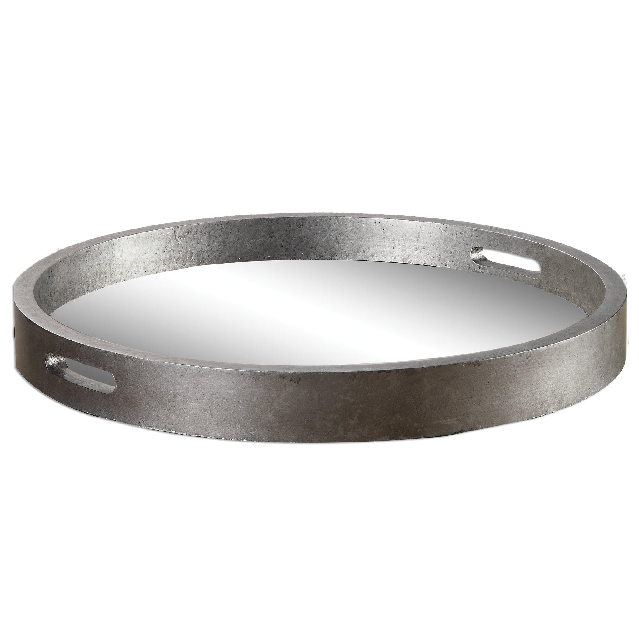 BECHET ROUND SILVER TRAY - Remutear