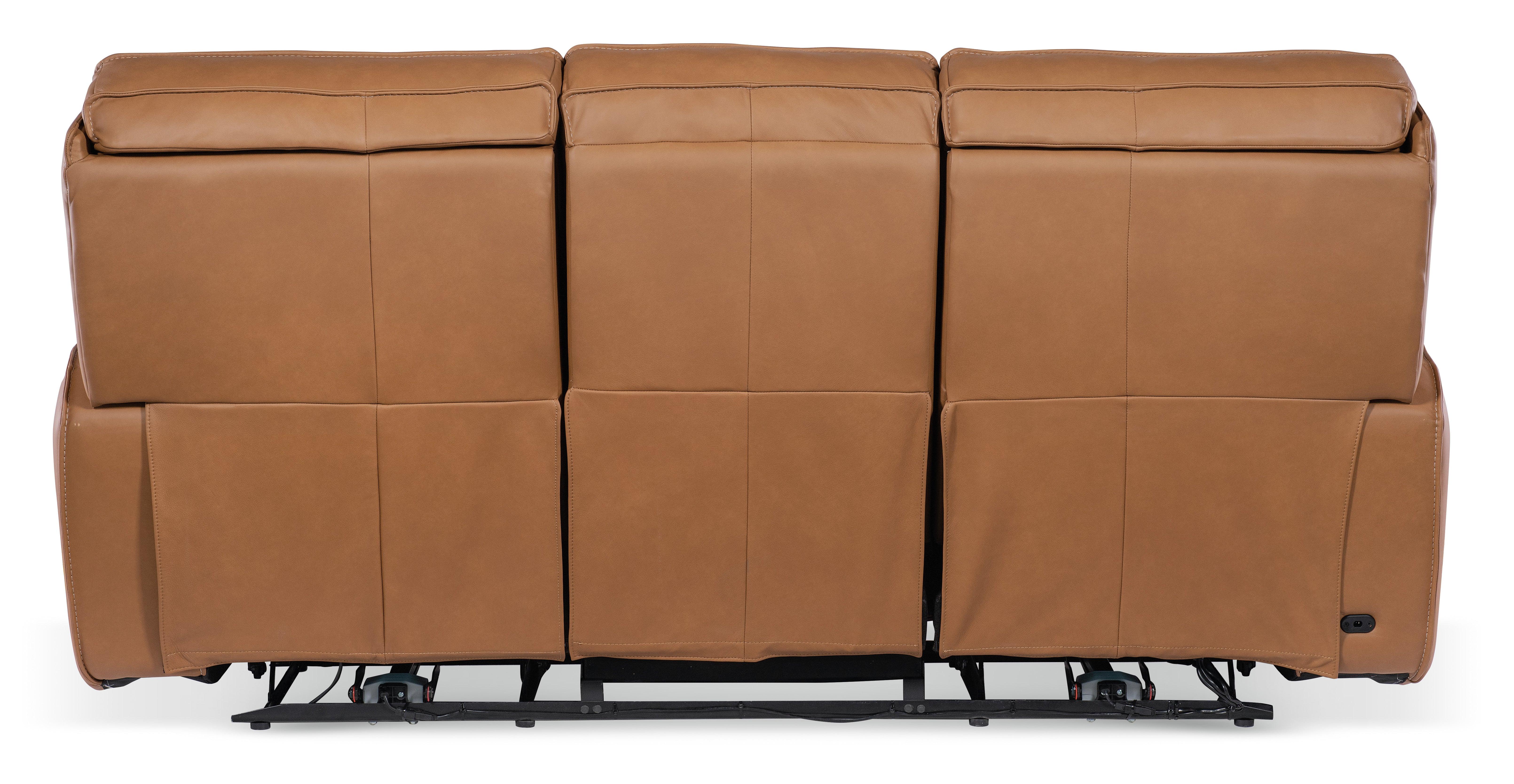 Miles Zero Gravity Power Sofa w/ Power Headrest - Brown - Remutear