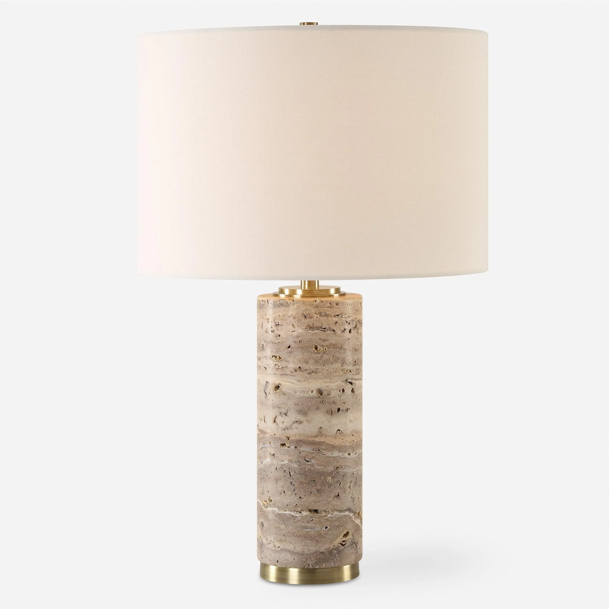 Cortado Travertine Table Lamp - Remutear