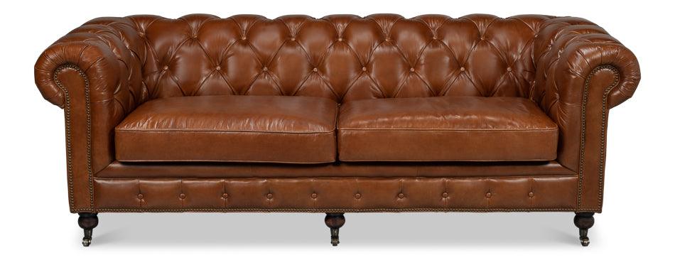 Castered Chesterfield Sofa - Remutear