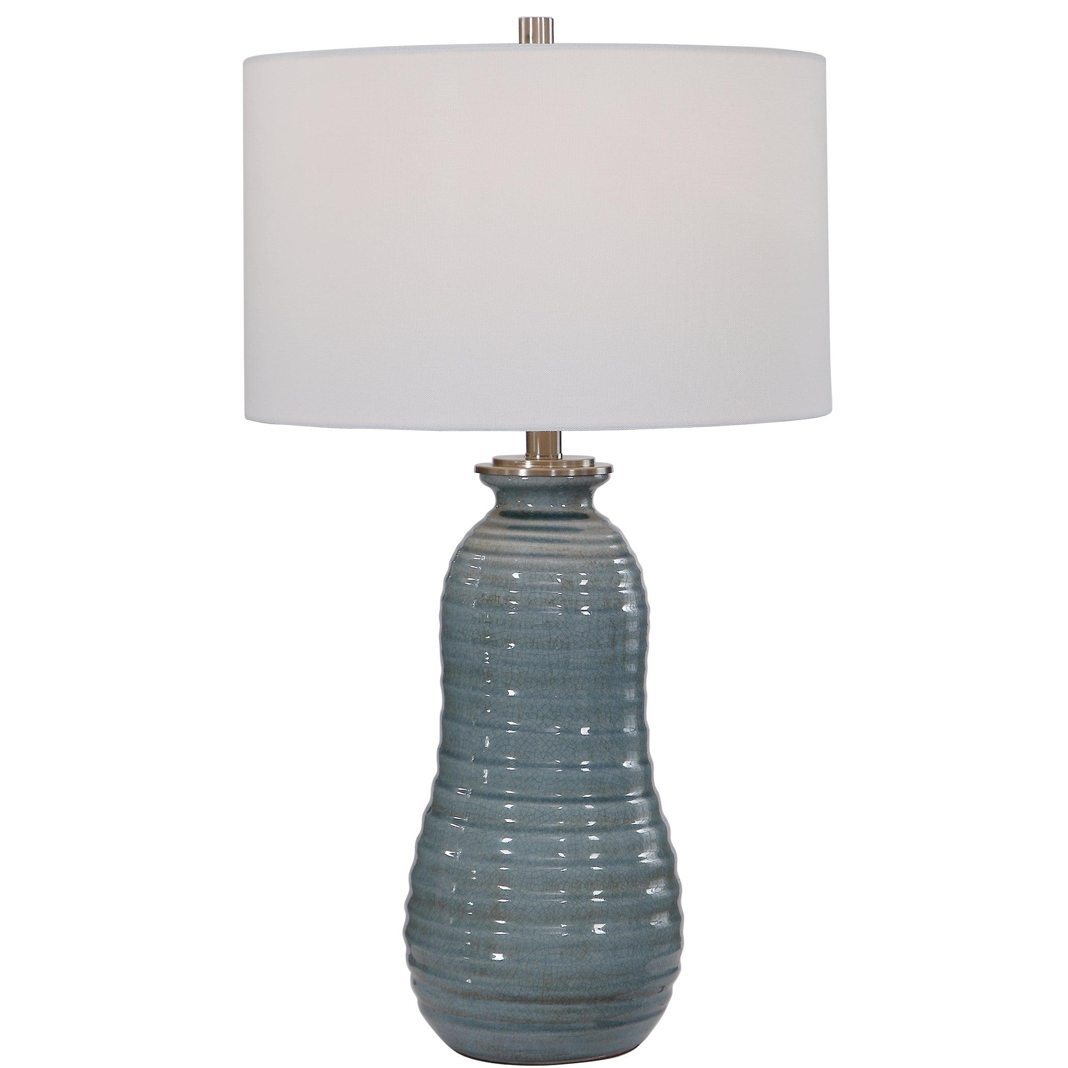 ZAILA LIGHT BLUE TABLE LAMP - Remutear