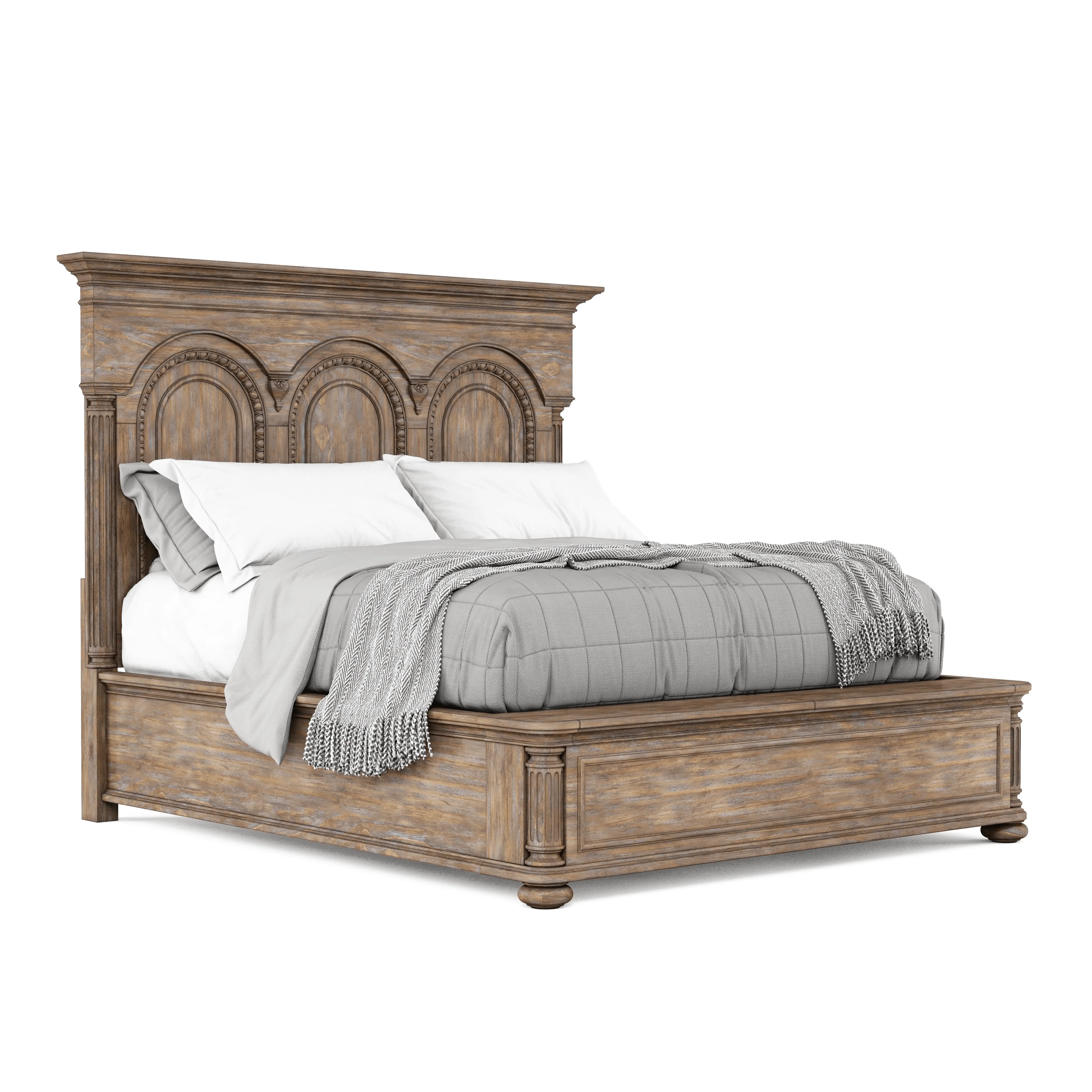 Architrave Queen Panel Bed - Remutear