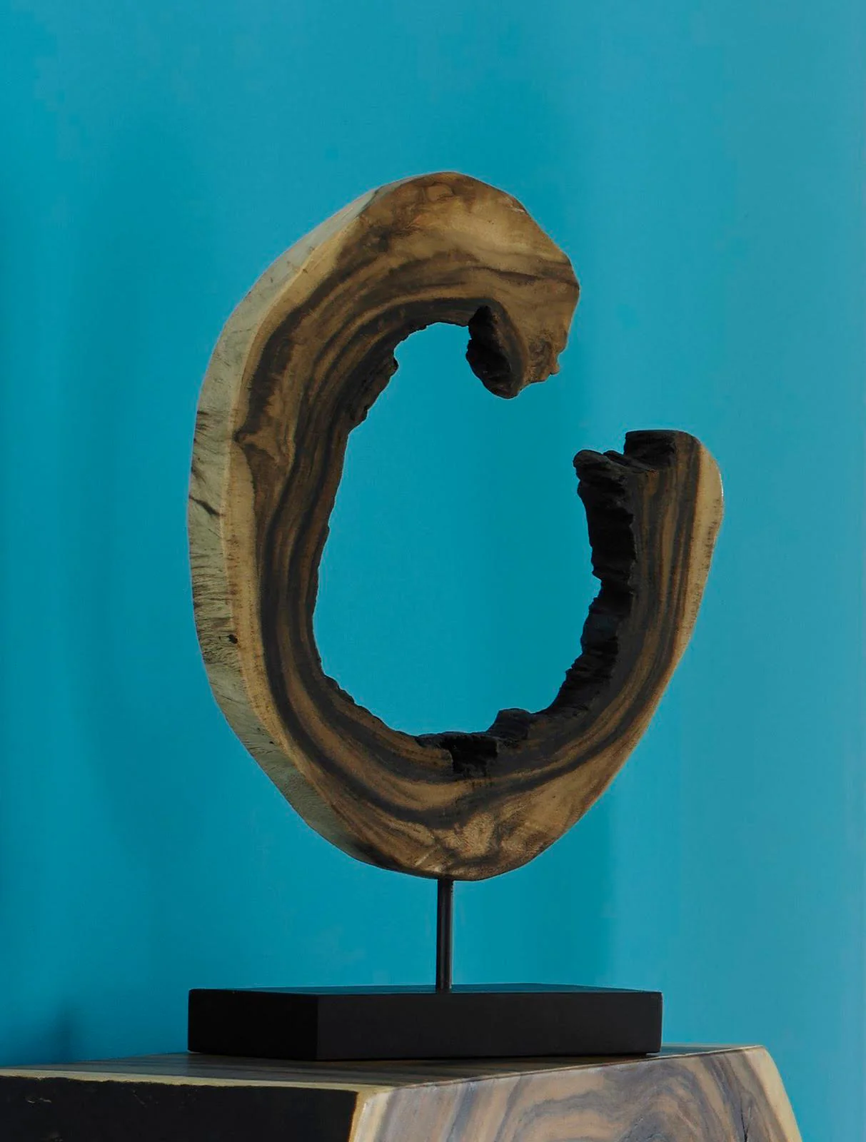 Creature Sculpture on Stand, Natural - Remutear