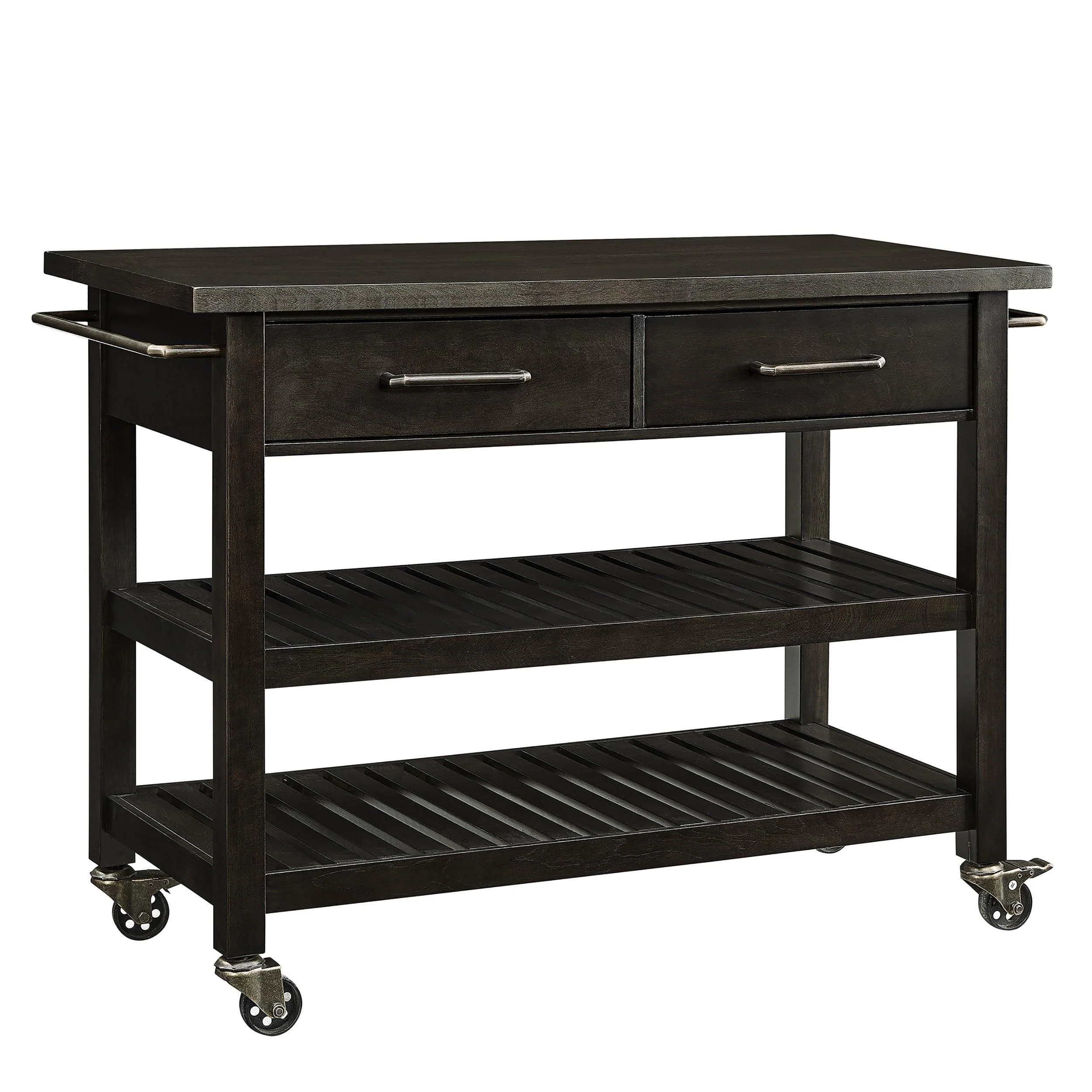 Holly & Martin Havelock Farmhouse Rolling Kitchen Island - Remutear