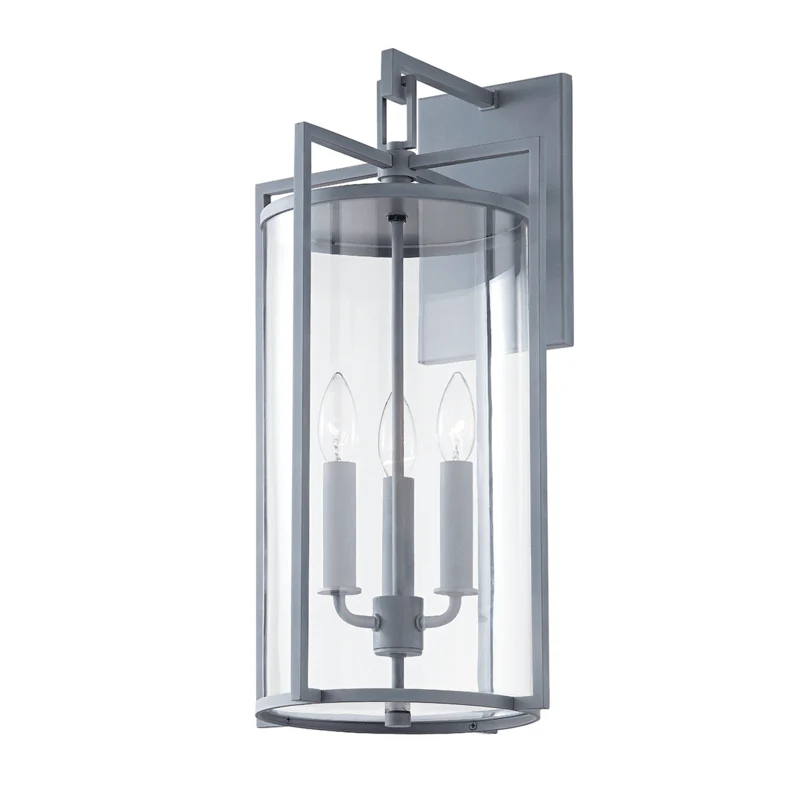 PERCY 3 LIGHT LARGE EXTERIOR WALL SCONCE - Remutear