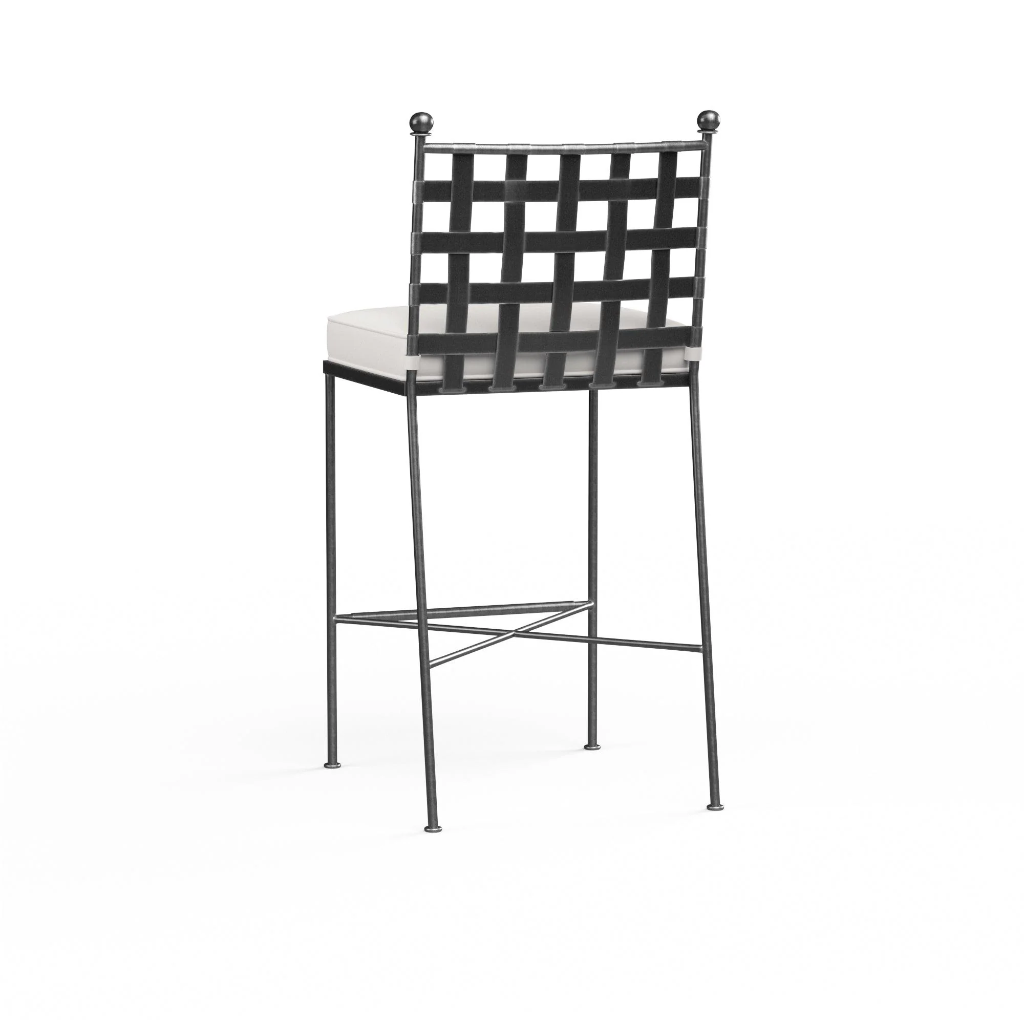 Provence Barstool in Canvas Flax w/ Self Welt - Remutear