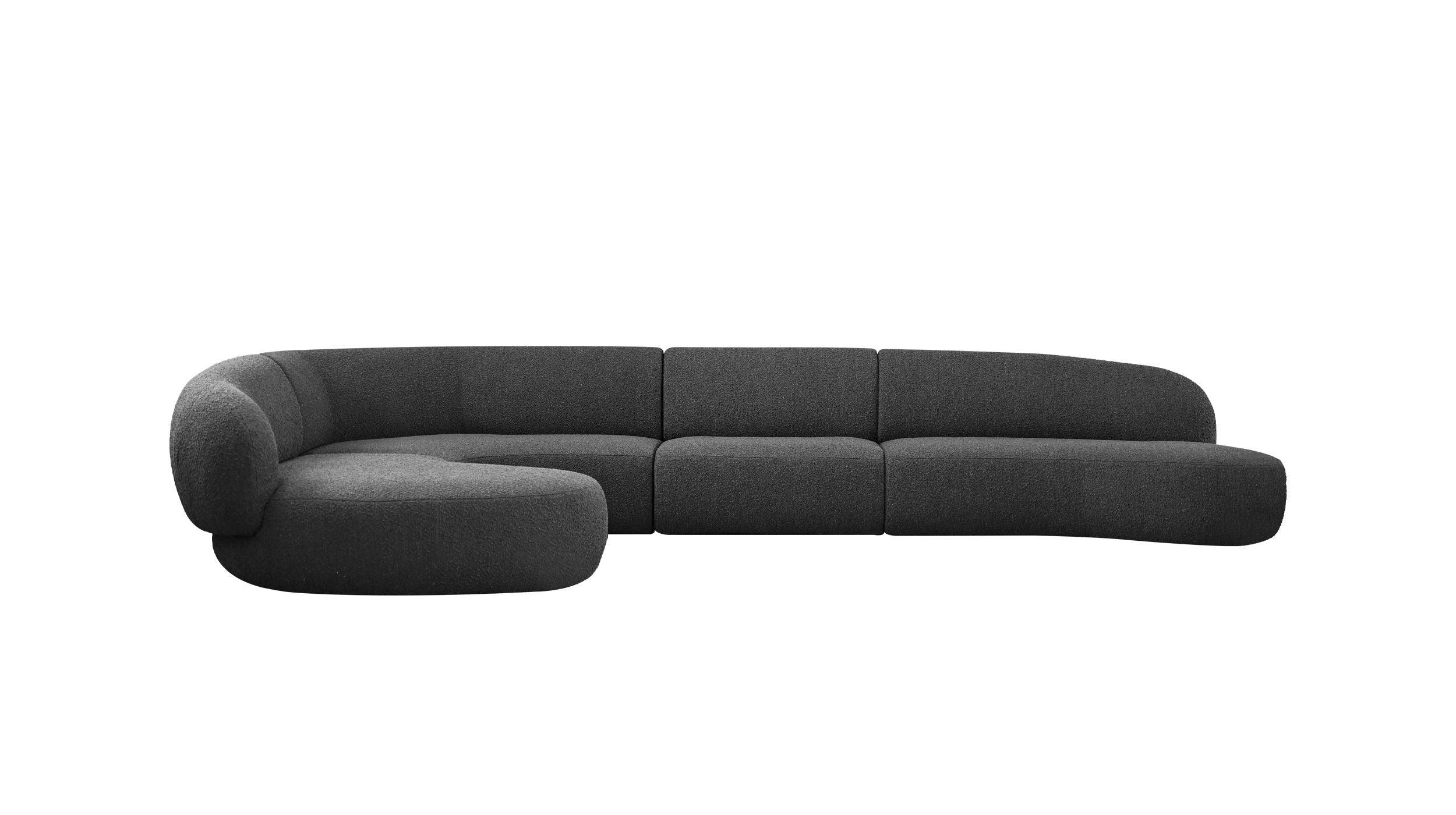 MORITZ Sectional 4-Piece Chaise Facing Left - Remutear