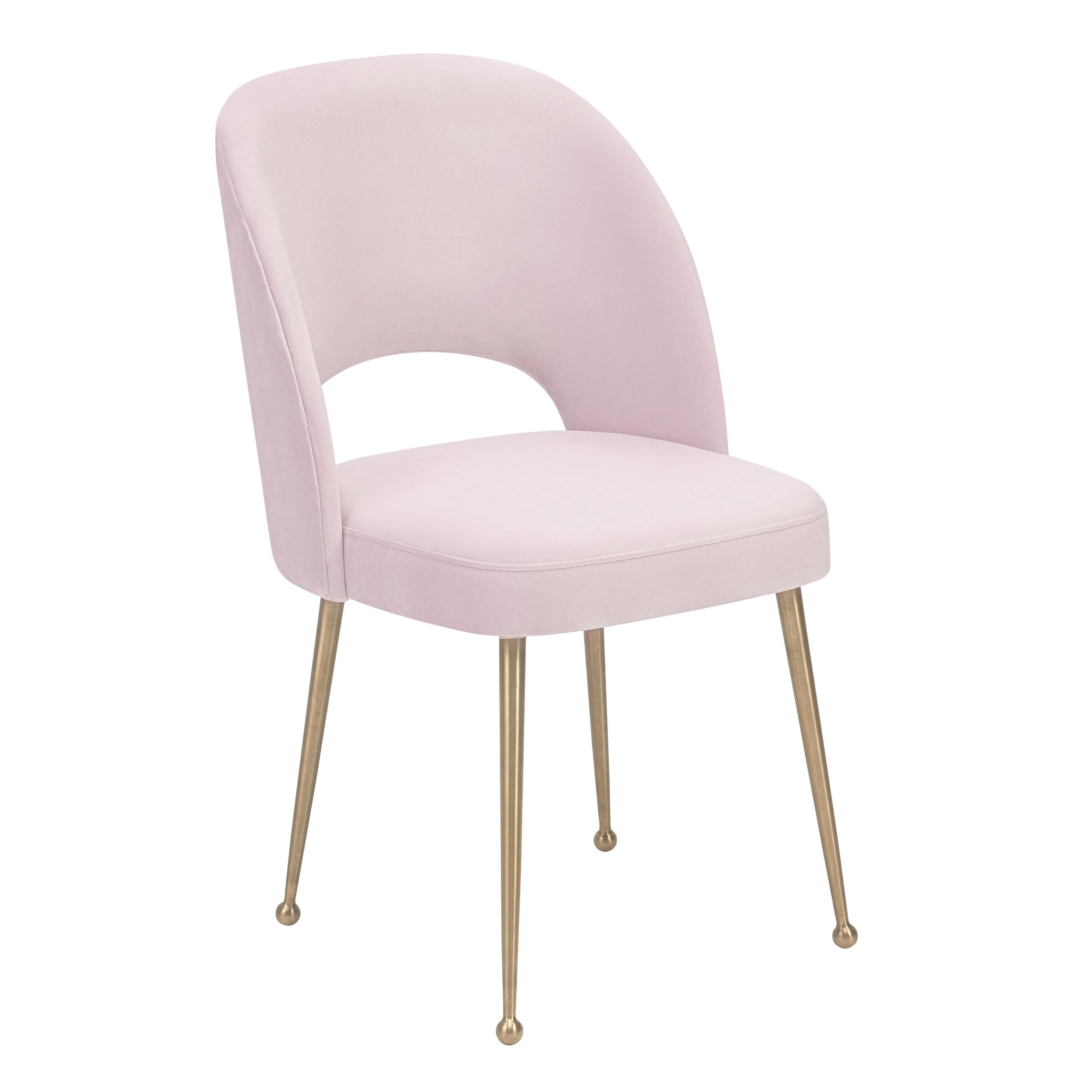 Swell Blush Velvet Chair - Remutear