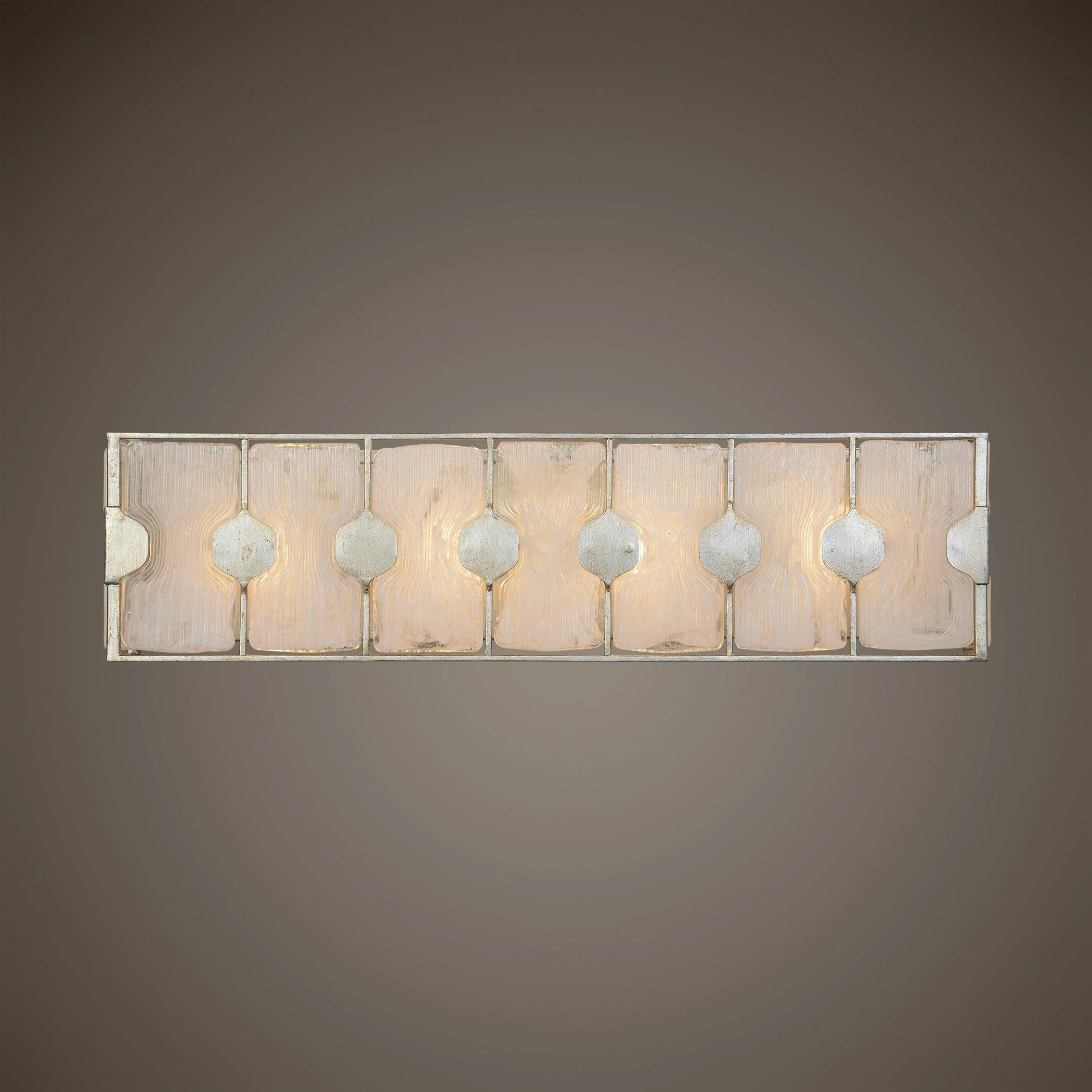 RENE 4 LIGHT SWIRL GLASS VANITY - Remutear