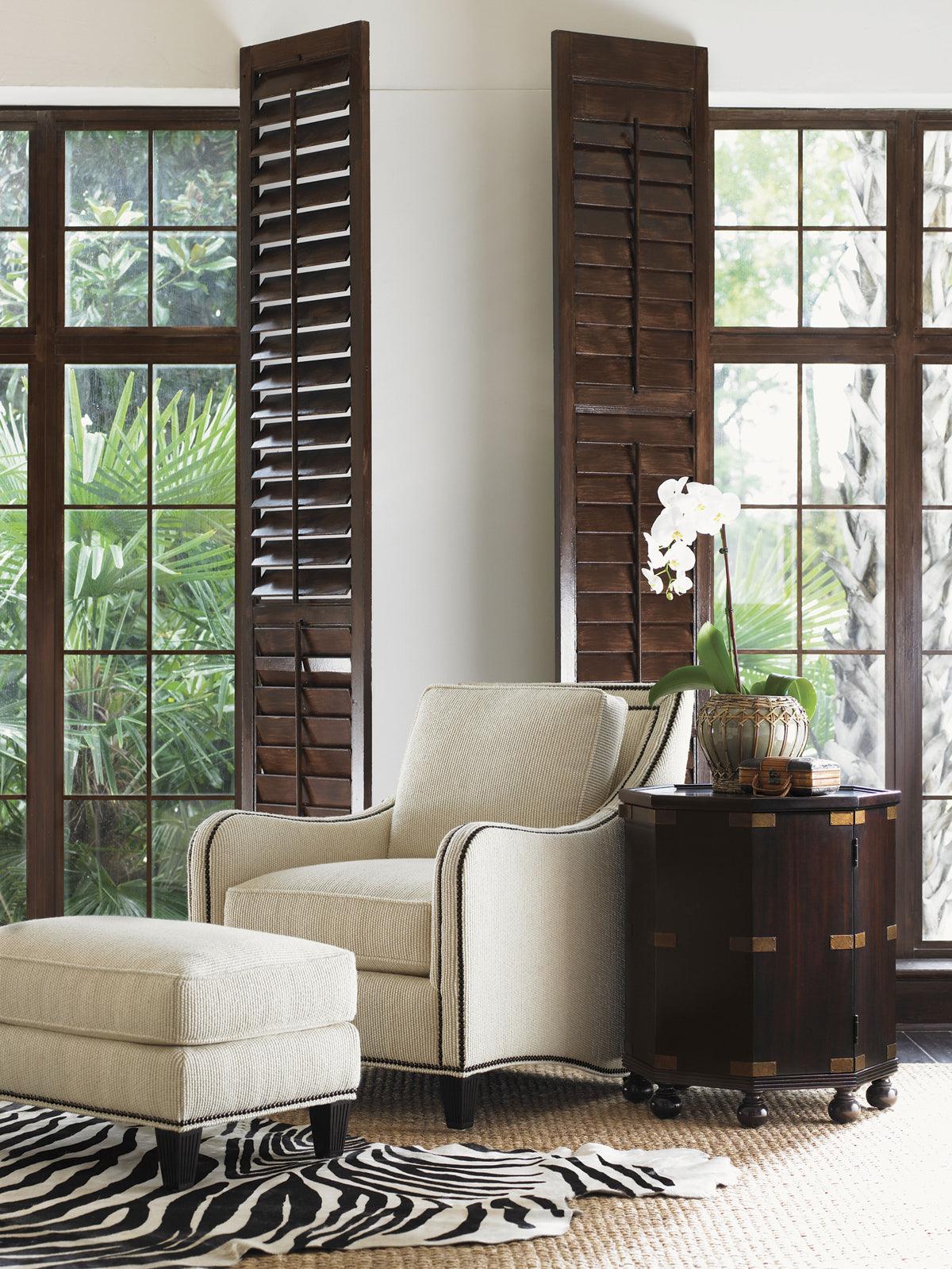 Royal Kahala Pacific Campaign Accent Table - Remutear