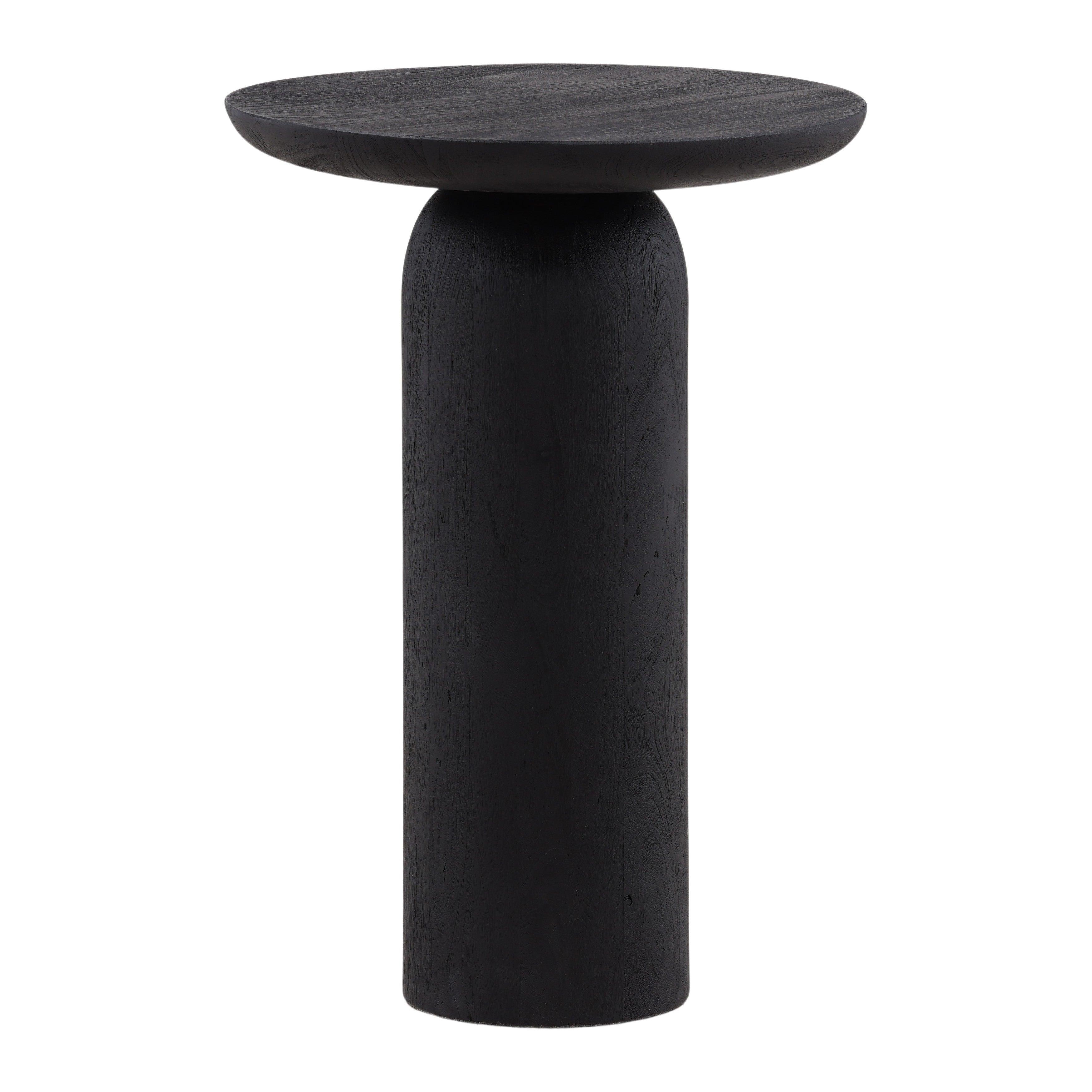 Loren End Table Black Large - Remutear
