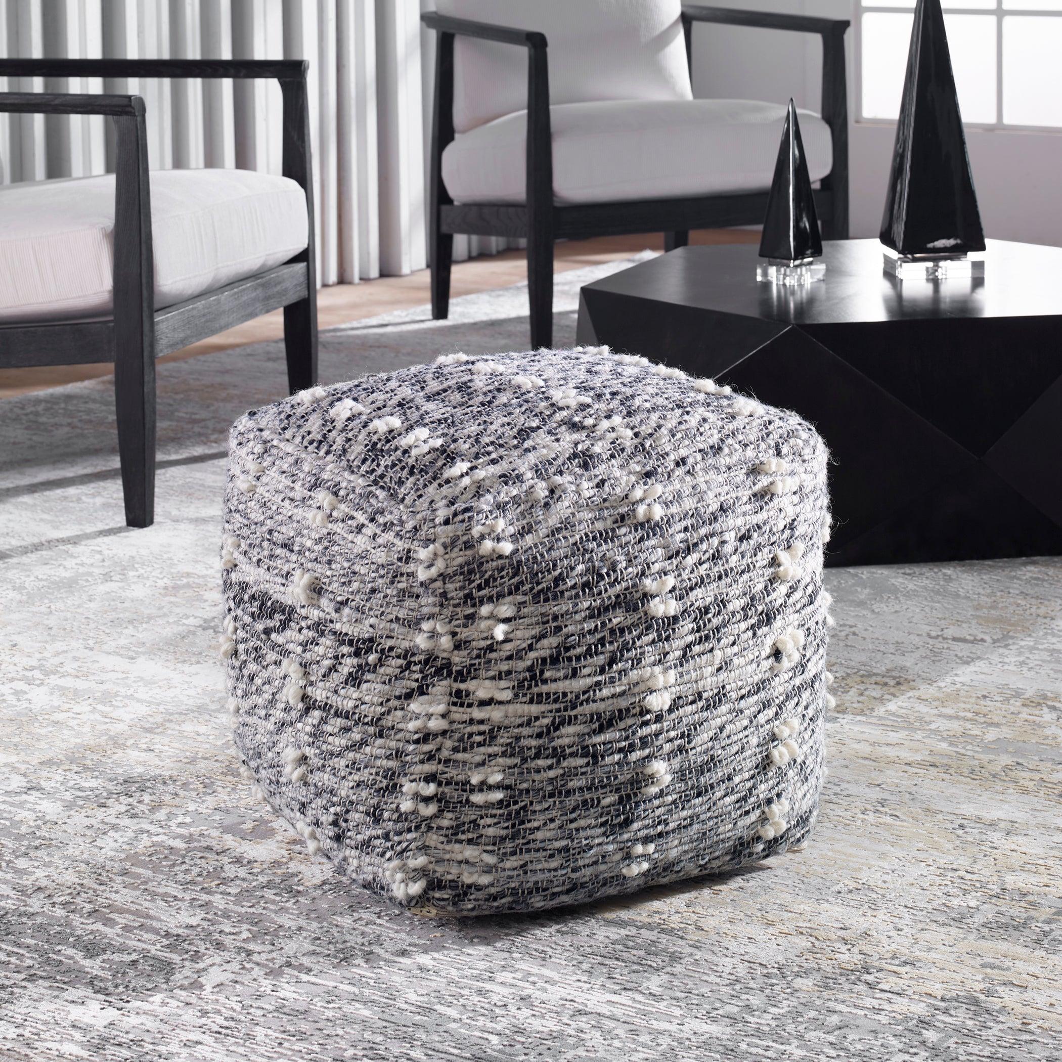 Narol Gray Pouf - Remutear