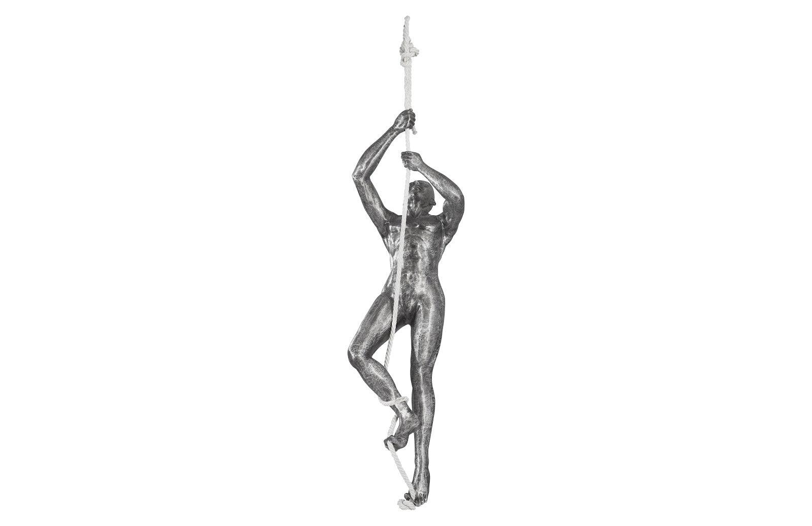 Climbing Sculpture w/Rope, Black/Silver, Aluminum - Remutear