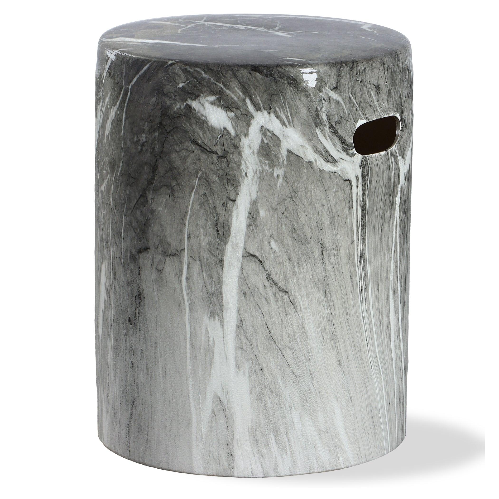 Marvel Marbled Garden Stool - Remutear