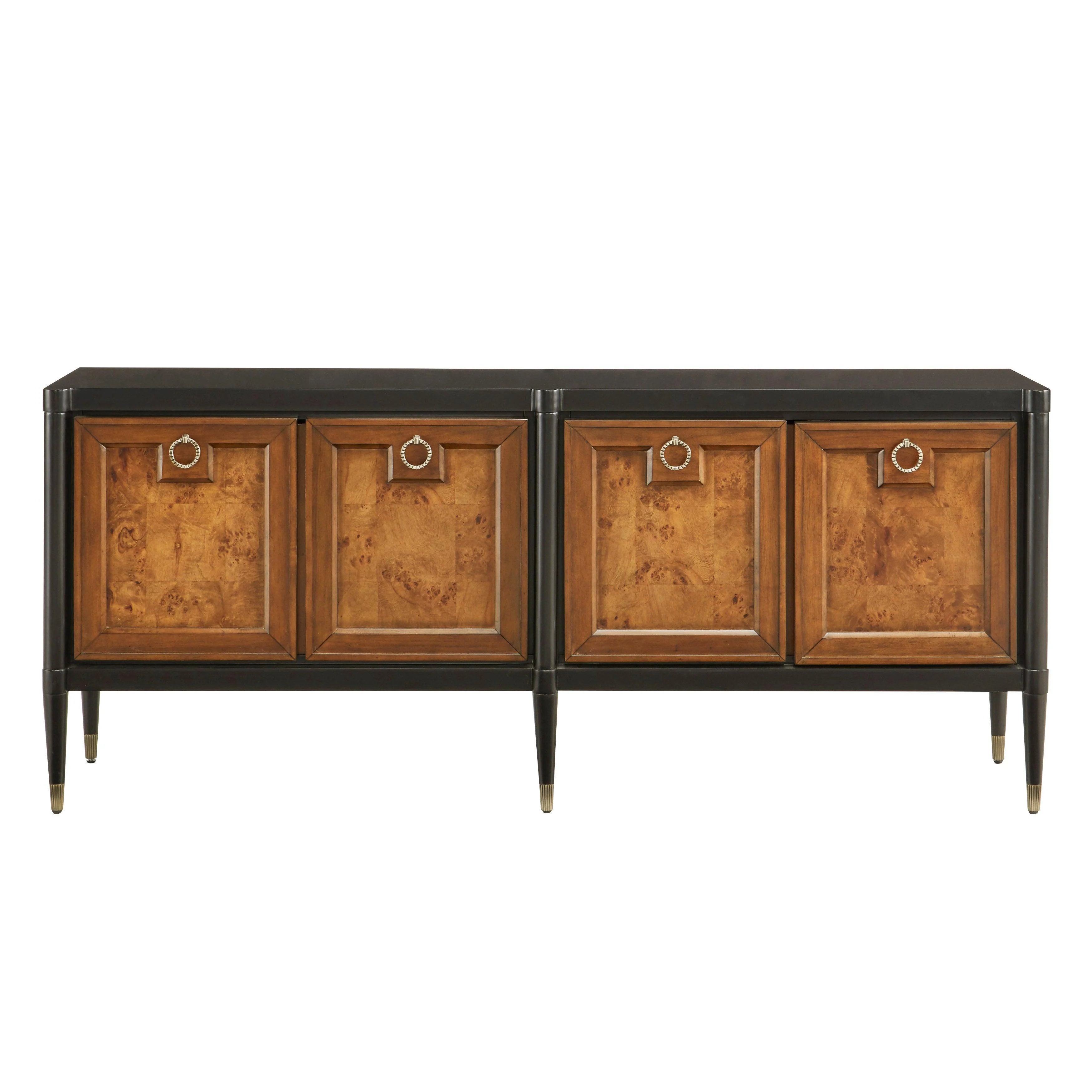 4-Door Mid-Century Modern Console with Shelves - Remutear