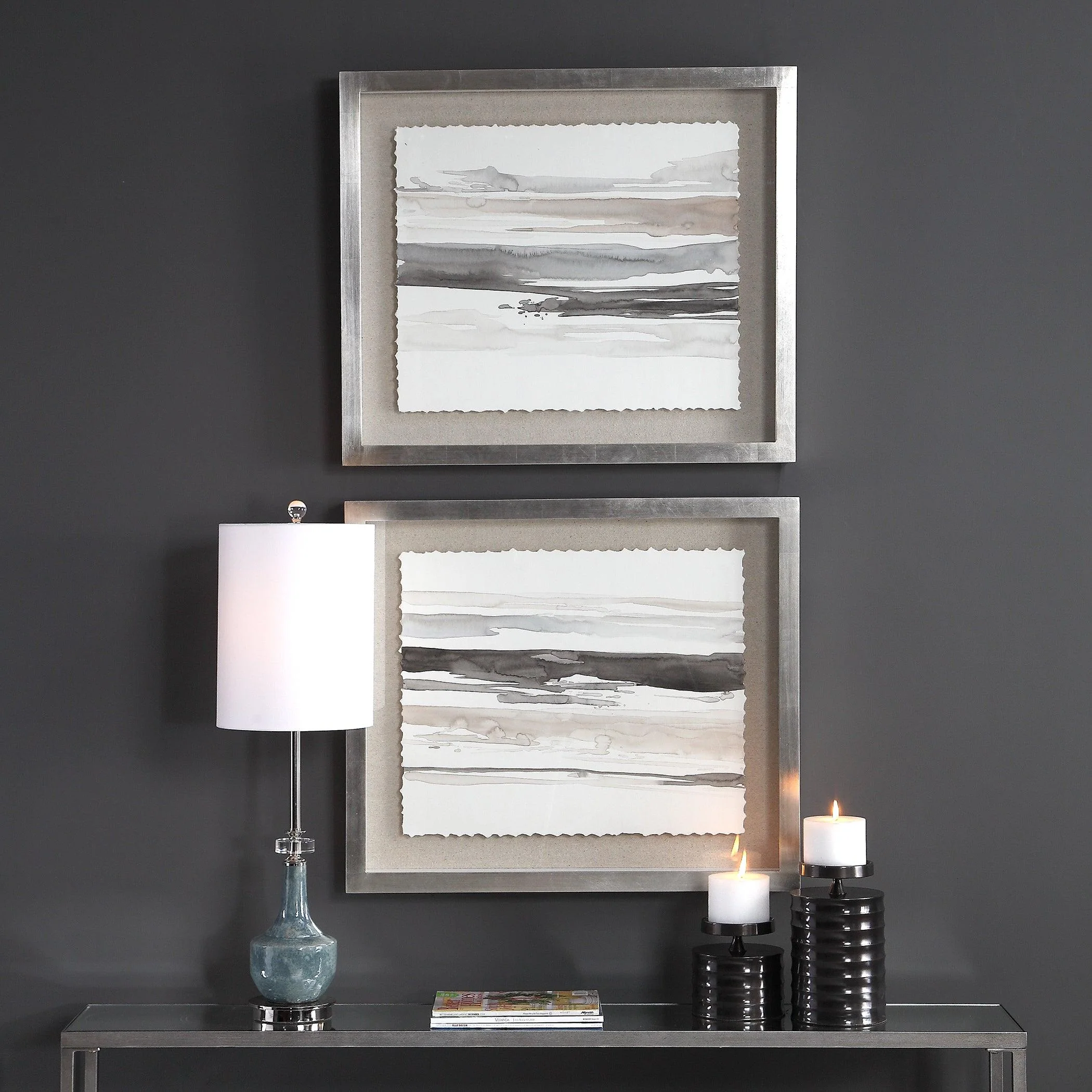 NEUTRAL LANDSCAPE FRAMED PRINTS, SET/2 - Remutear